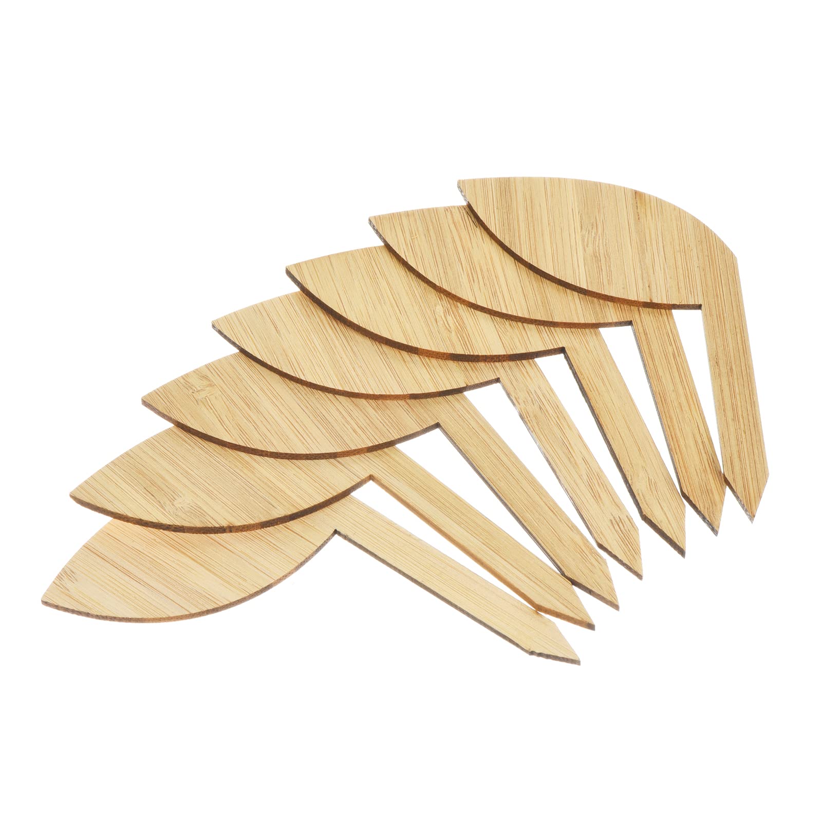 20Pcs PATIKIL Bamboo Leaf Shaped Plant Labels - Waterproof Garden Markers for Indoor & Outdoor Plants, Herbs, Seedlings - Perfect for Gardening, Organizing, and Plant Identification