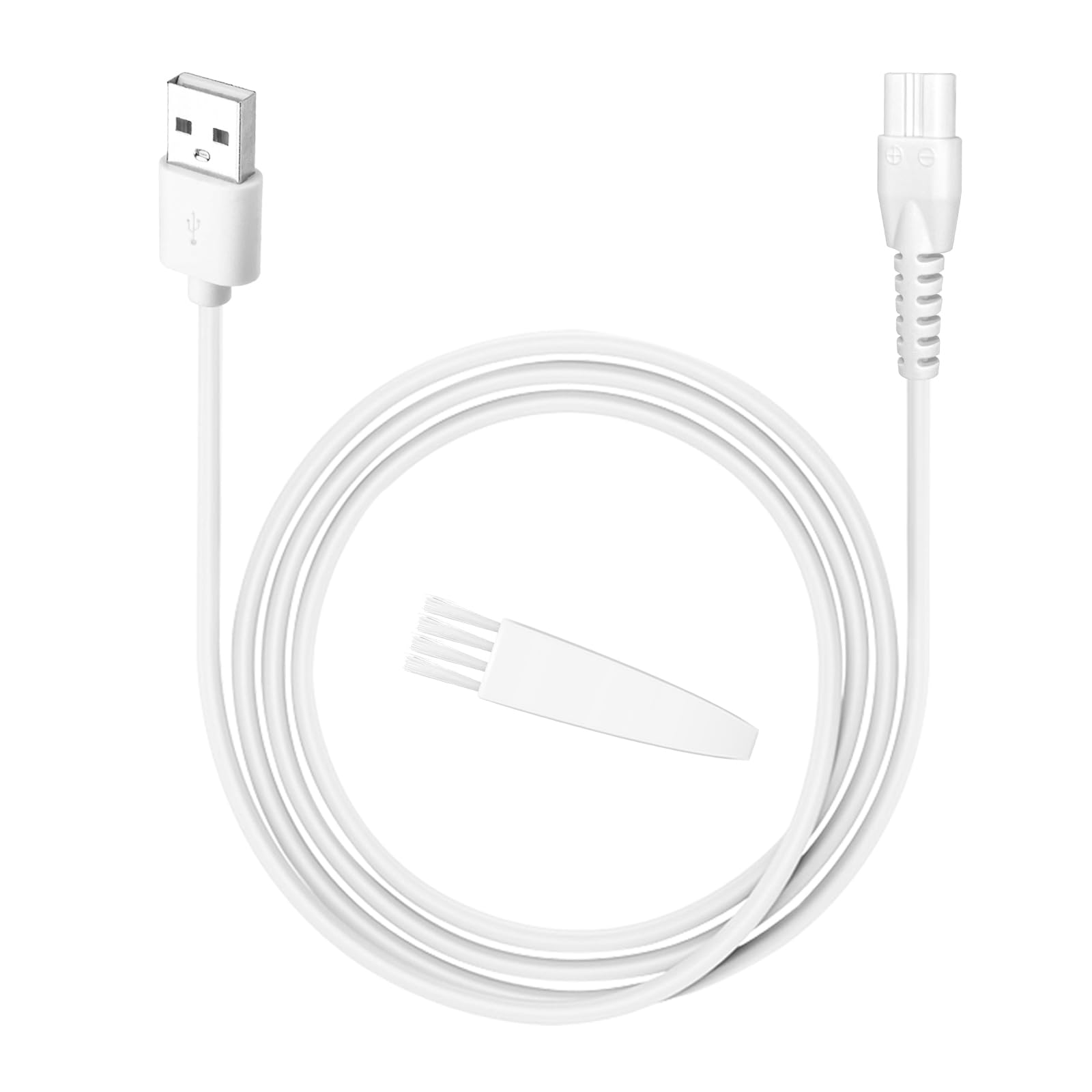 Ladyspot Charger Compatible with Manspot Trimmer & Bikini Trimmers - 5V USB Charging Cable for Women's Pubic Hair Trimmer (3.3ft White Power Cord) - Perfect for Travel, Home & Salon Use