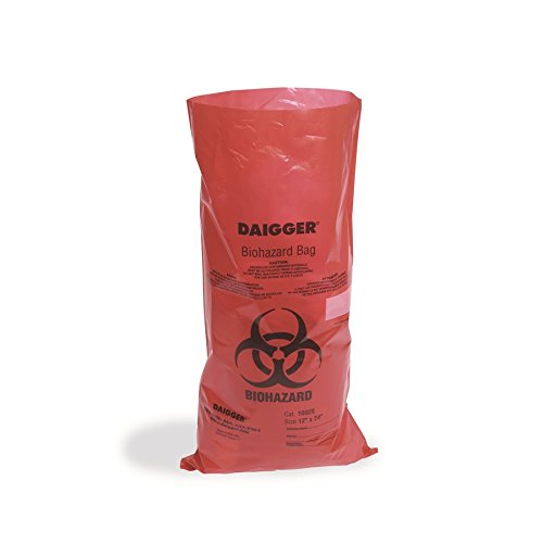 1002H-DS Autoclavable Biohazard Bags - 2.0mm Thick, 37x48 Inches - Pack of 100 - For Medical Waste Disposal, Lab Safety & Hospital Use