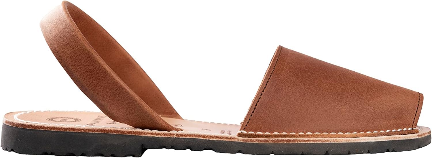 NUMA Spanians - Authentic Spanish Leather Sandals for Women | Handmade Menorcan Avarcas | Comfortable Summer Beach Shoes & Casual Walking Sandals