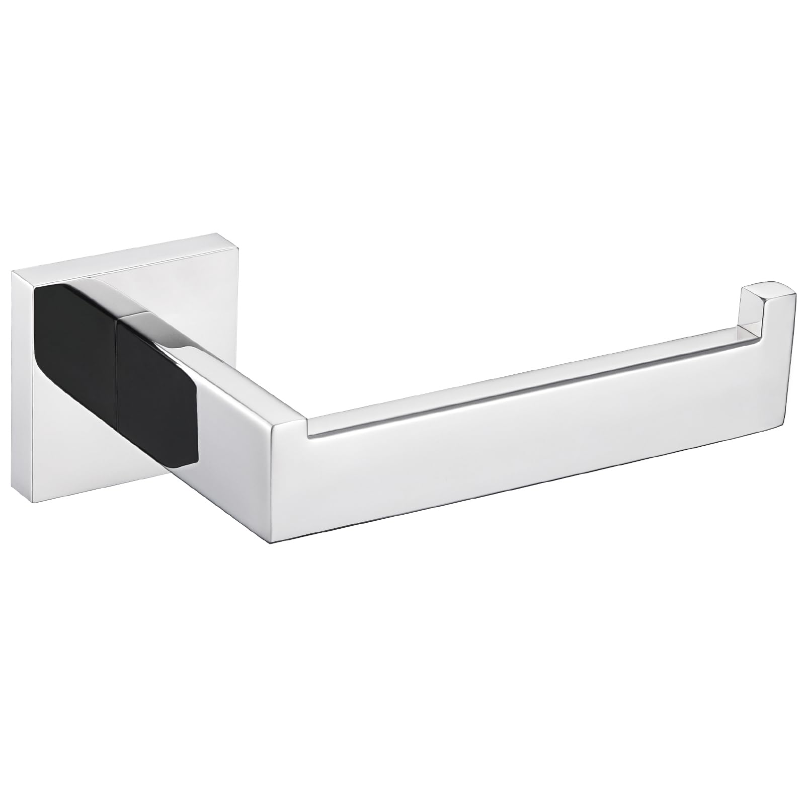 Stainless Steel Toilet Paper Holder - Angle Design SUS304 Bathroom Tissue Roll Hanger, Wall Mounted Chrome Toilet Paper Dispenser for Modern Bathroom & Powder Room Decor