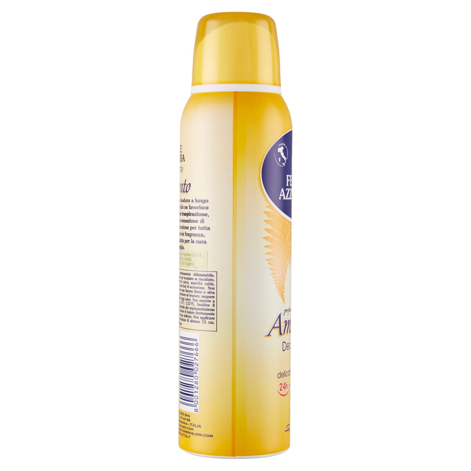 Blue Fern Deodorant Spray with Amber Scent - 150ml | Long-Lasting Fragrance for Women & Men | Perfect for Gym, Work & Daily Freshness