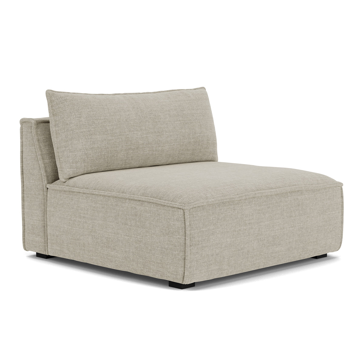 Daphne Fabric Modular 1-Seater Sofa (Armless) - Compact & Stylish for Small Spaces, Apartments, and Living Rooms