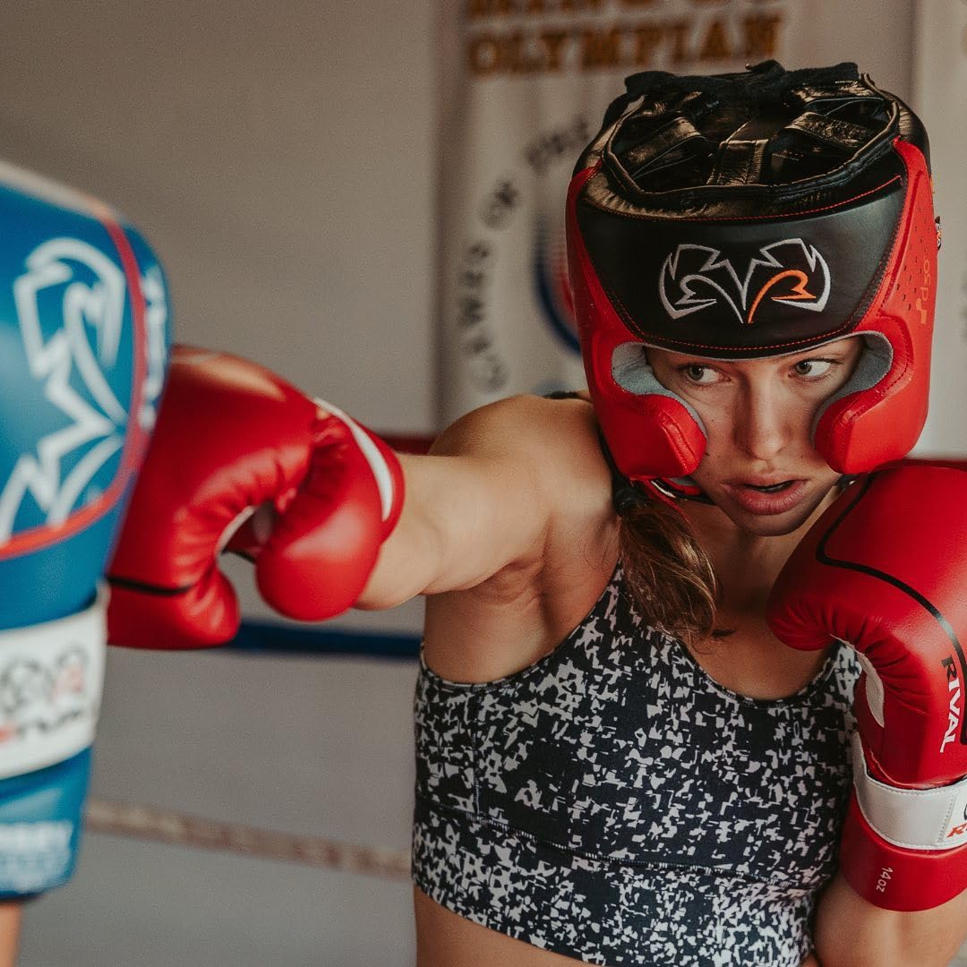 RIVAL Boxing RS2V 2.0 Super Sparring Gloves - Single Strap Hook & Loop Closure, Soft Inner Lining for Comfort - Perfect for Training, Sparring & MMA Practice