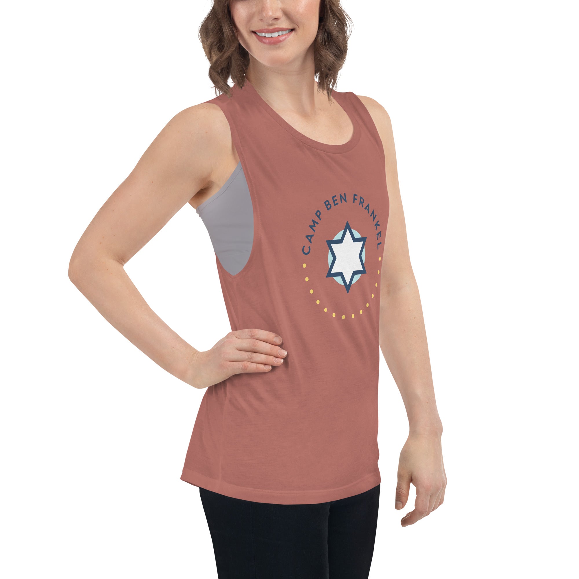 Ben Frankel Women's Muscle Tank Top - Comfortable & Stylish Workout Shirt for Gym, Yoga & Running
