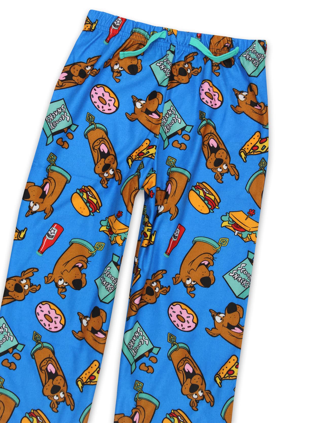 Scooby-Doo Scooby Snacks Kids Flannel Pajama Pants - Soft & Cozy Blue Lounge Pants for Boys & Girls (Size 12) - Perfect for Sleepovers, Movie Nights & Relaxing at Home