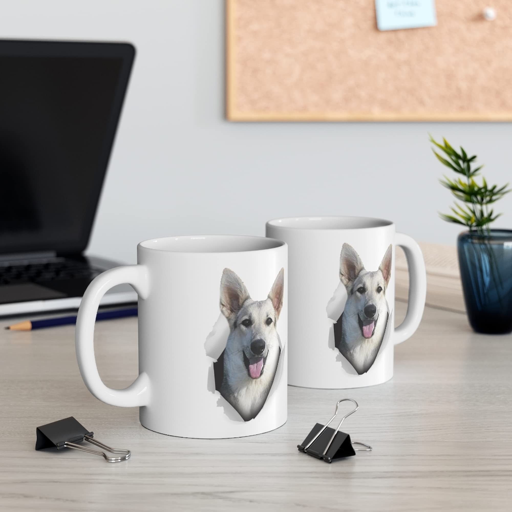 Funny German Shepherd Coffee Mug - 11oz White Ceramic Cup for Dog Lovers, Perfect Gift for Dog Moms & Dads - Christmas 2024 Gift Ideas - Great for Coffee, Tea & Office Use