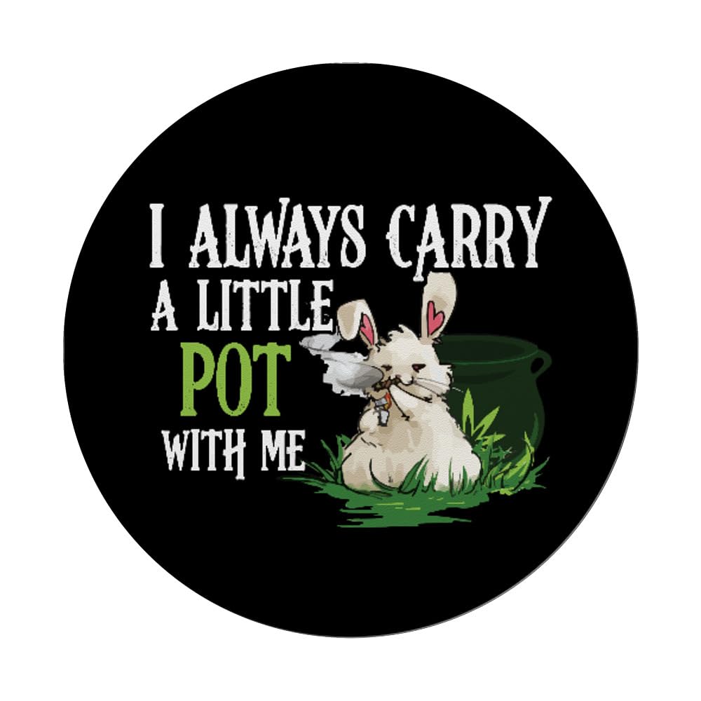 Easter Bunny Weed PopSockets Standard PopGrip - Portable Phone Grip for Easter Gifts, 420 Accessories & Daily Use | Perfect for Smartphones, Tablets & Easter Basket Stuffers