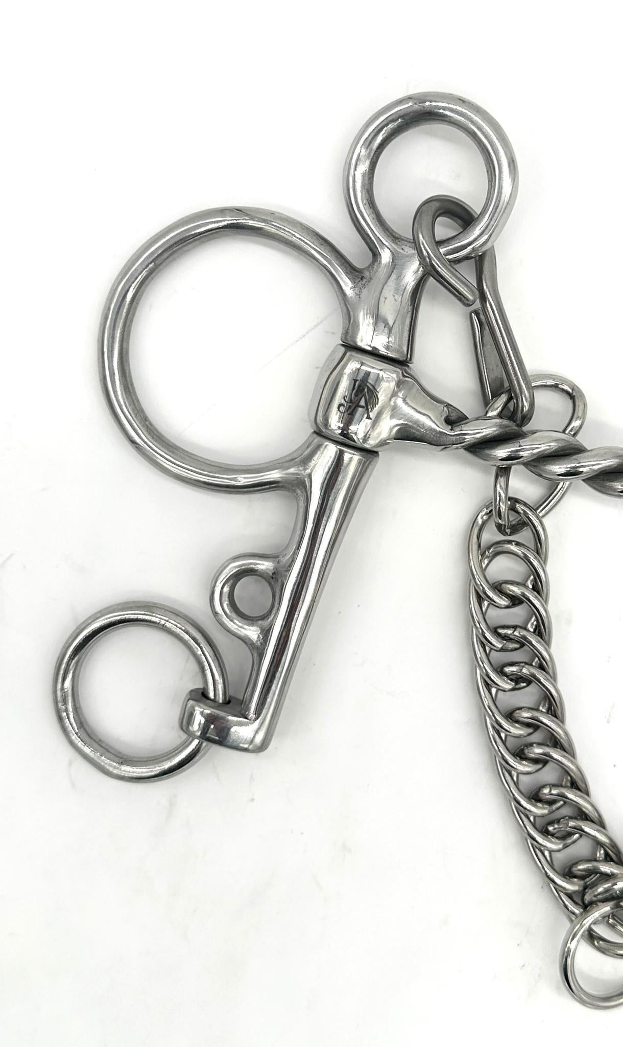 Jake Adams Twisted Wire Pelham Bit - English Horse Riding Bit for Dressage & Jumping - Perfect for Training & Show Horses
