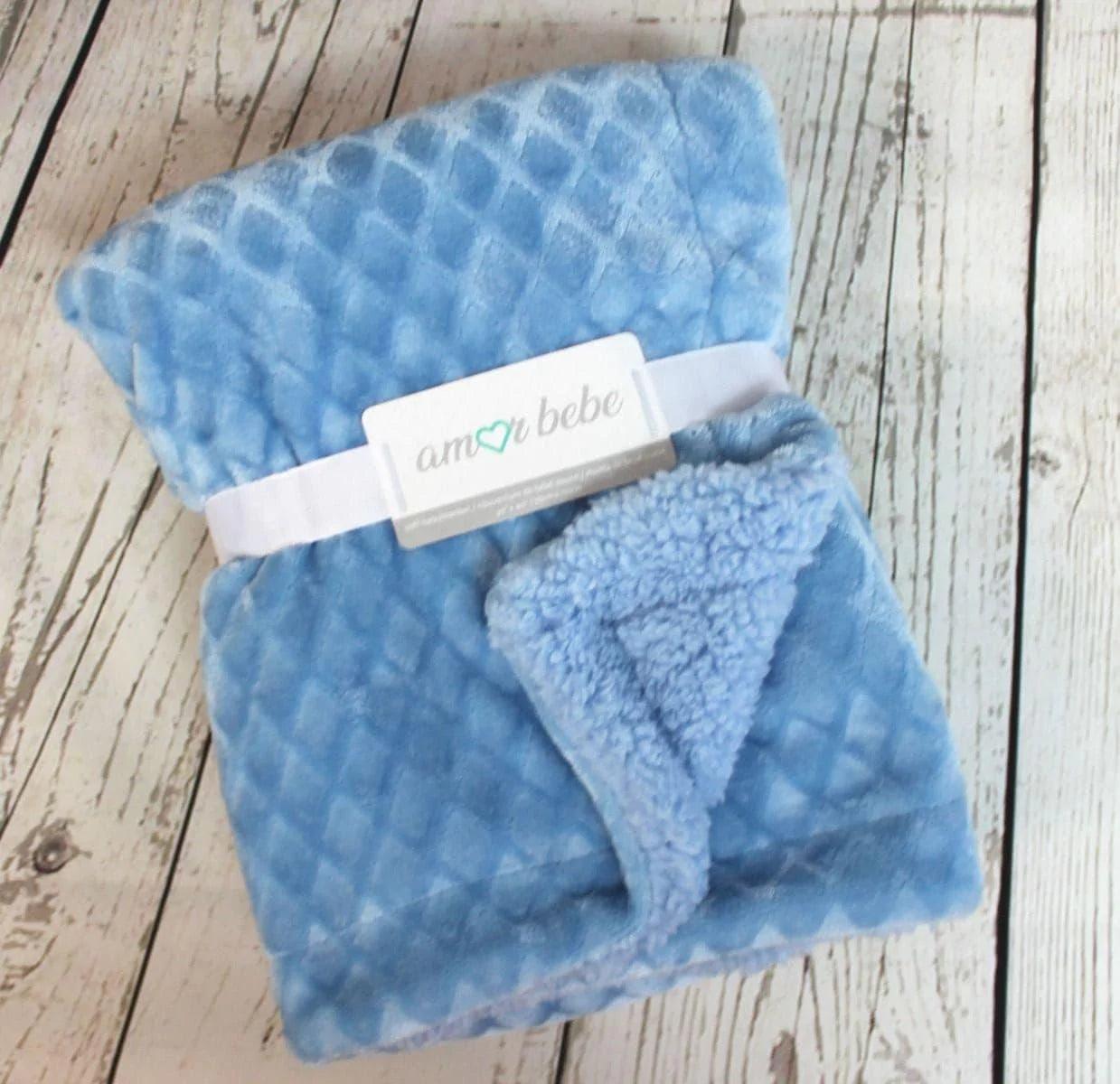 Amor Bebe Soft Plush Baby Blanket - Ultra Soft & Cozy Nursery Blanket for Newborns, Infants & Toddlers | Perfect for Swaddling, Stroller, Crib & Cuddling | Machine Washable & Hypoallergenic