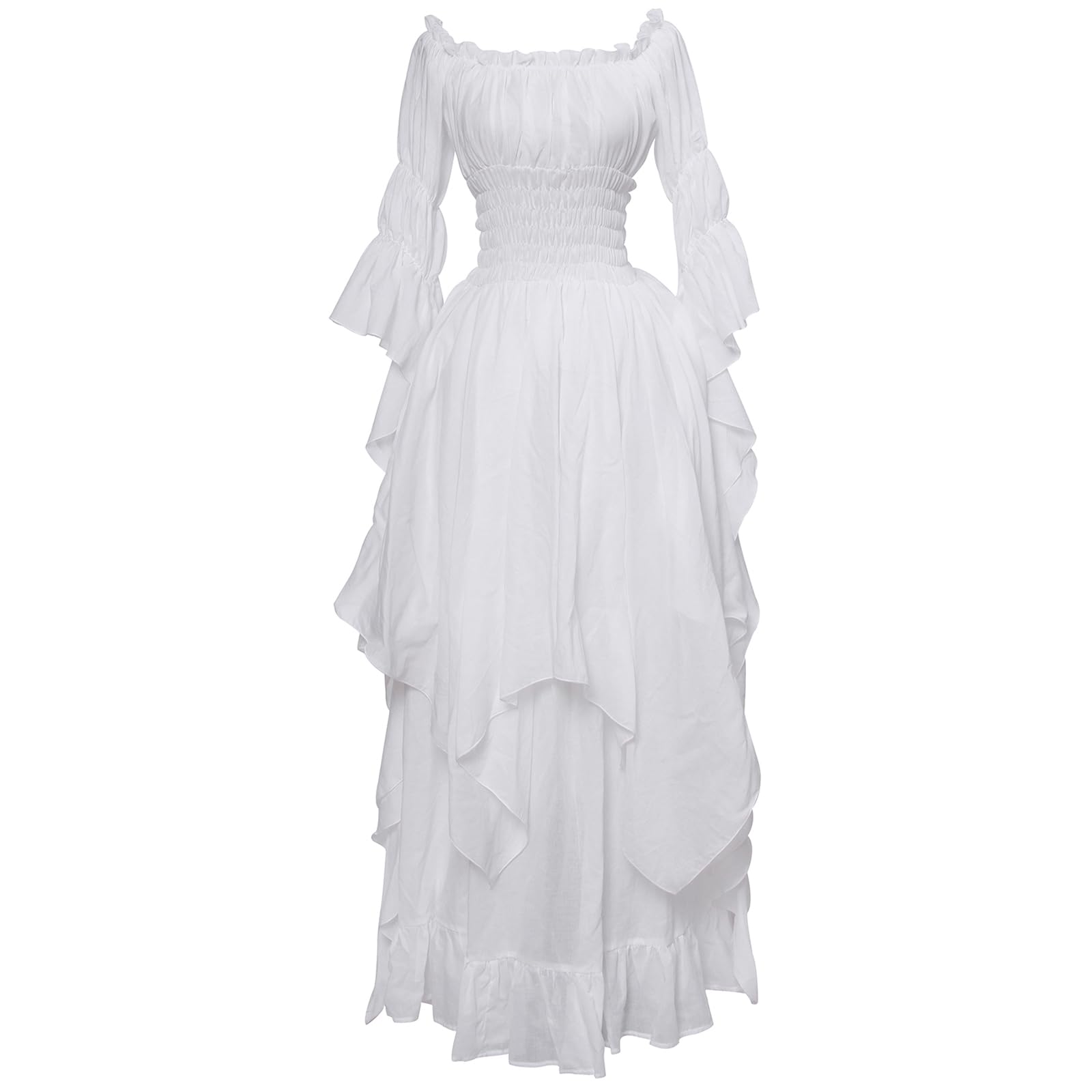 Victorian Gothic Witch Dress for Women - Elegant Renaissance Costume & Medieval Wedding Gown | Perfect for Halloween, Cosplay, Renaissance Fairs & Themed Parties