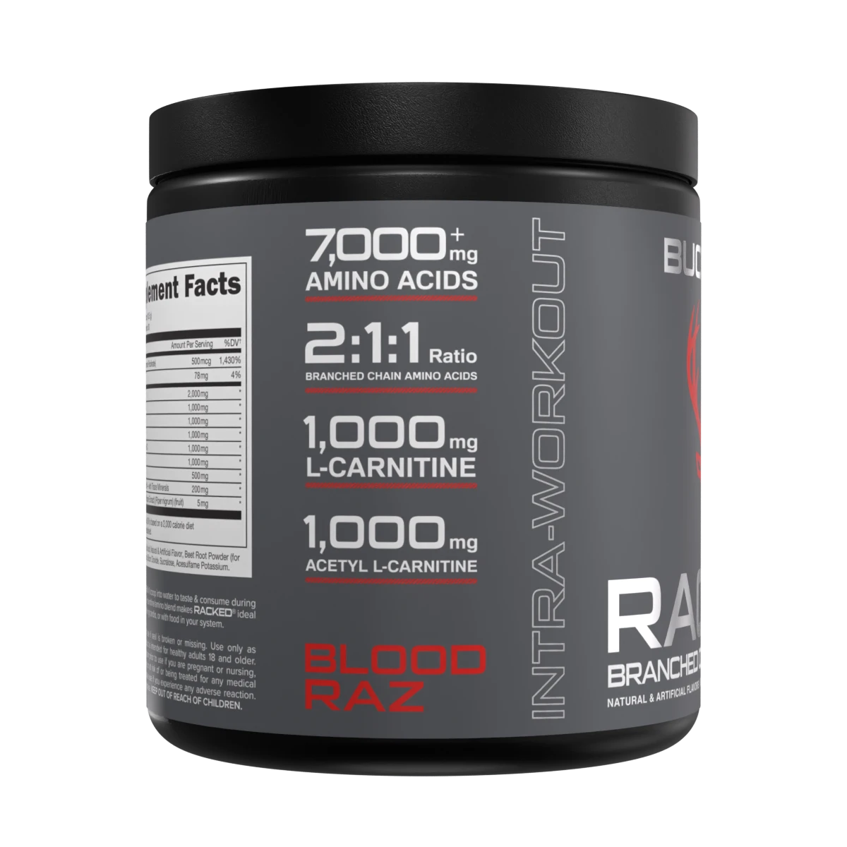 Bucked Up Racked 312g Pre-Workout Supplement - Energy & Muscle Builder for Men & Women | Gym, Fitness, Bodybuilding, Endurance Training