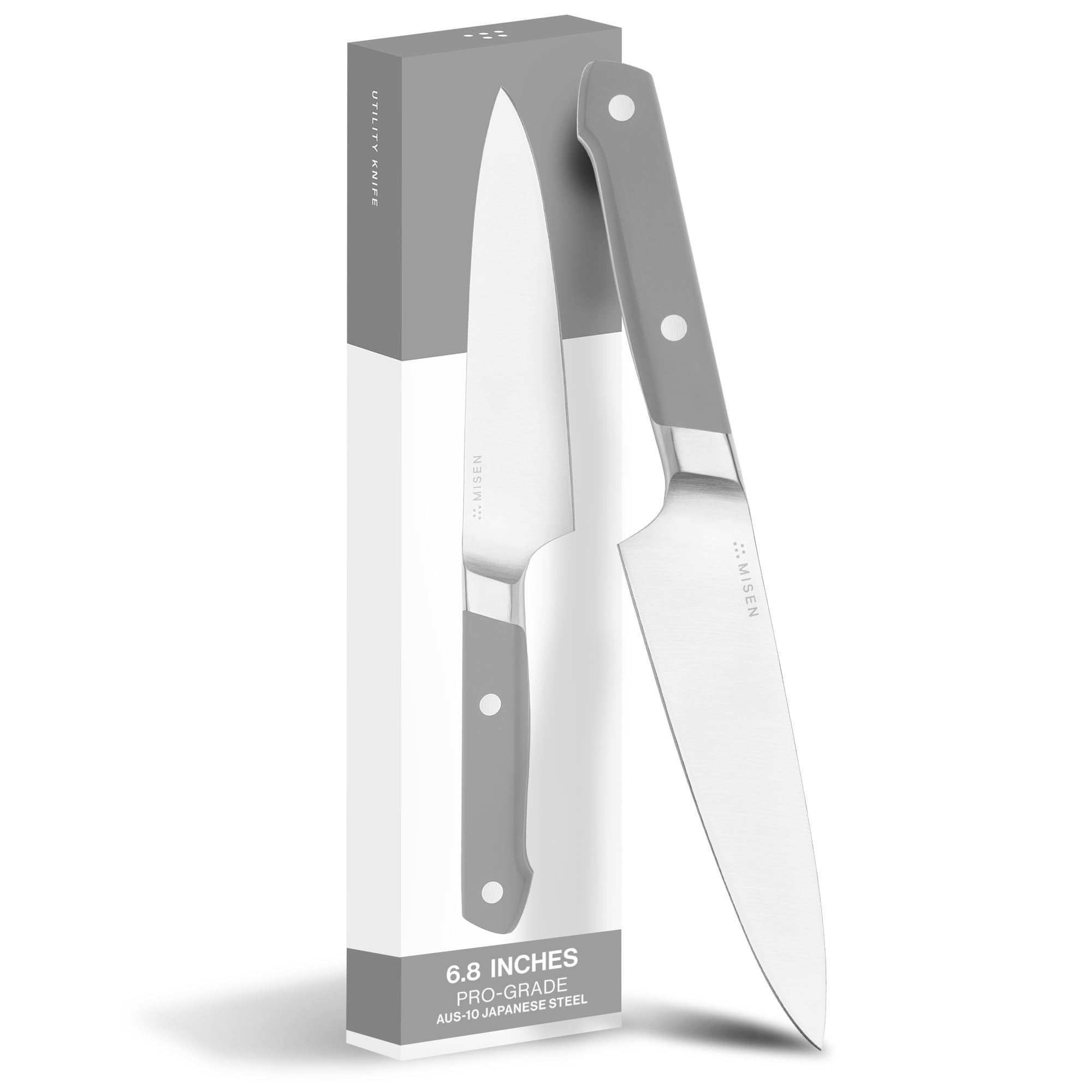 Misen Ultimate 6.8 Inch Chef's Knife - Professional Japanese Stainless Steel Kitchen Knife with High Carbon German-Japanese Hybrid Blade - Perfect for Slicing, Dicing & Food Prep - Ideal for Home Chefs & Culinary Enthusiasts