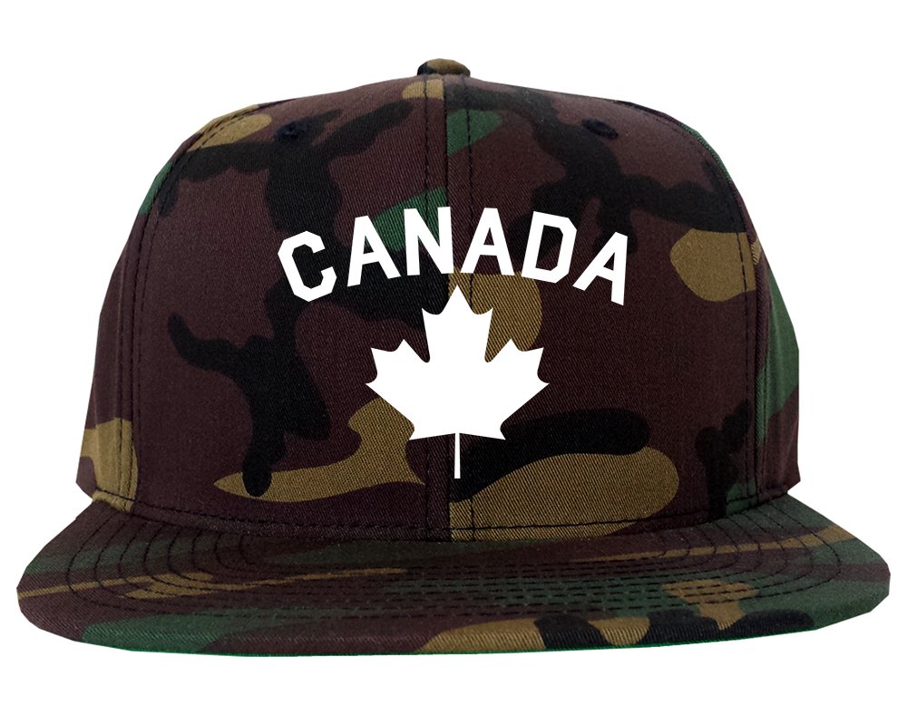 Canada Maple Leaf Red Men's Snapback Hat - Adjustable Baseball Cap for Outdoor Sports & Casual Wear