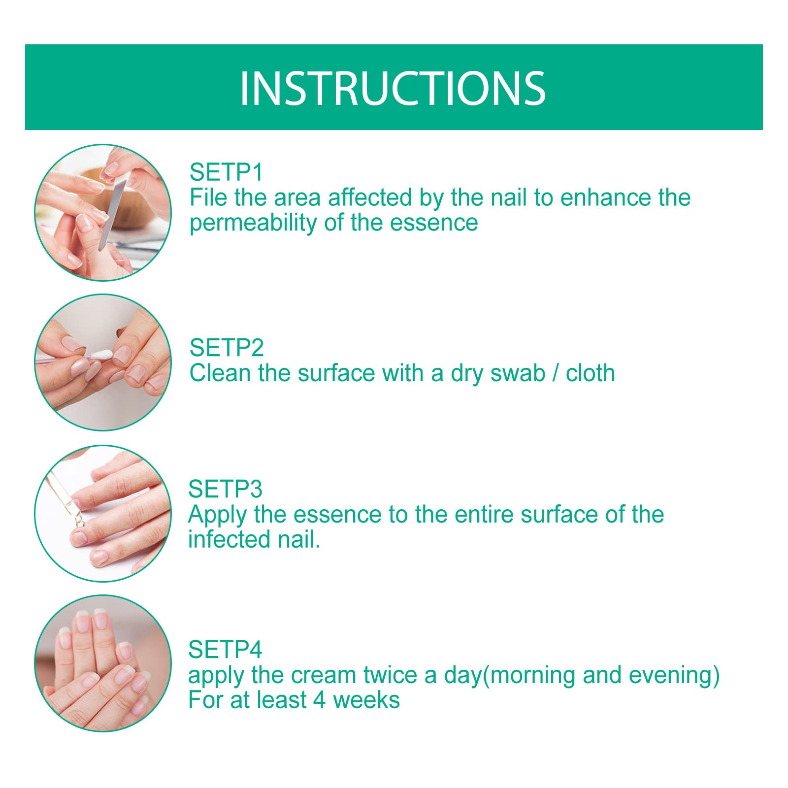 Nail Repair Essence Treatment - Strengthening & Nourishing Liquid for Damaged & Discolored Nails (3 Pack) | Perfect for Pedicures, Manicures & At-Home Nail Care