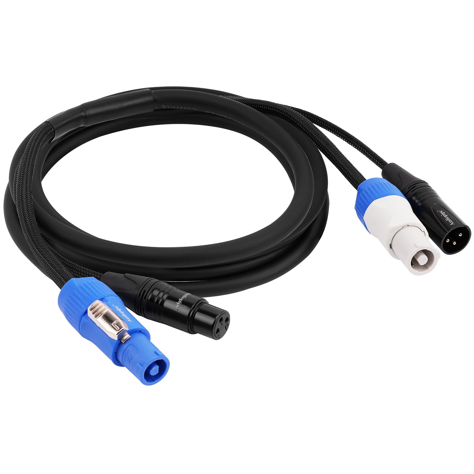 6Ft DMX Extension Cable with Power and XLR Connectors - Professional Lighting Equipment for Stage, DJ, and Theater (EX PWC DMX 6)