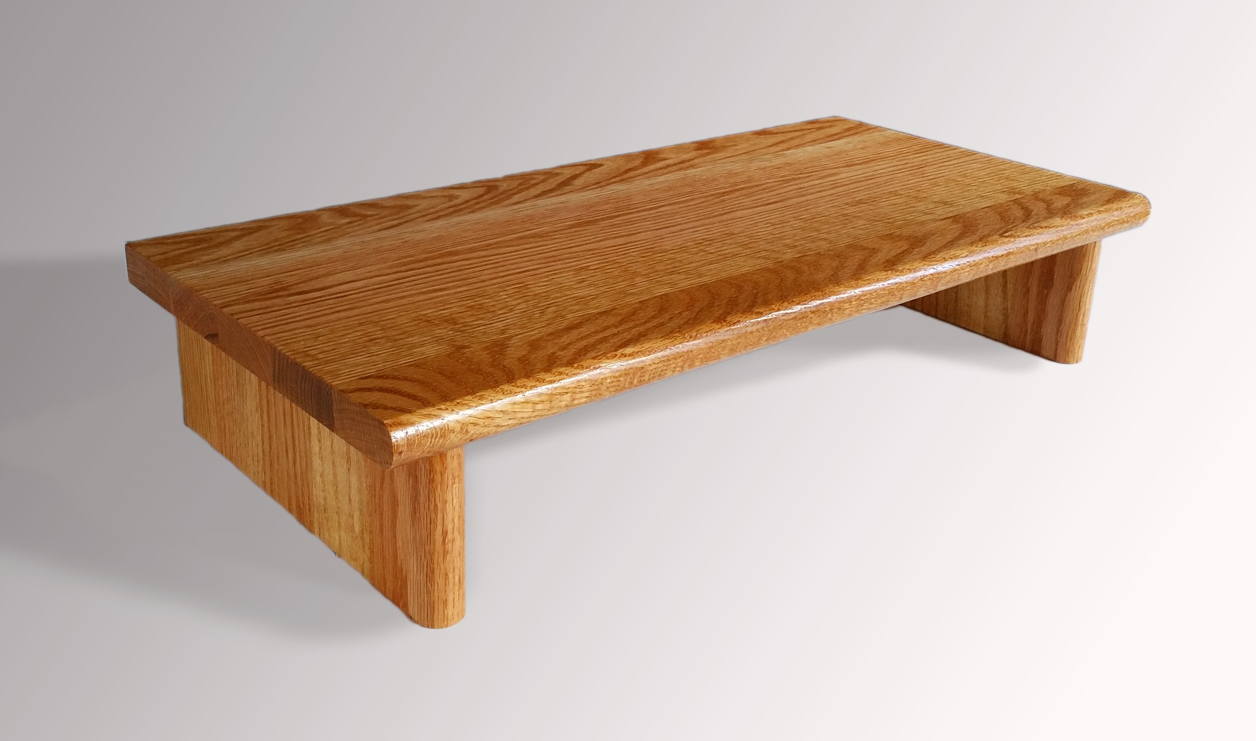 Premium Oak Wood Monitor Stand - OSTGP20-4 Golden Pecan Finish, 20