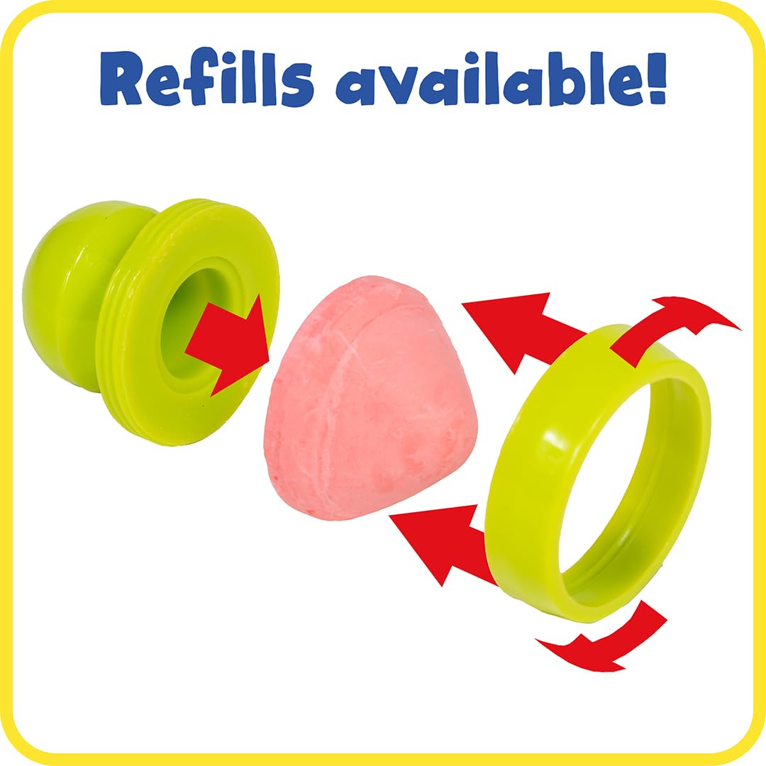 READY 2 LEARN Non-Toxic Easy Grip Chalk for Toddlers 18m+ | 6 Vibrant Colors | Jumbo Sidewalk Chalk Set | Easy to Hold & Washable | Refill Pack Available | Perfect for Outdoor Play, Driveway Art & Preschool Learning Activities