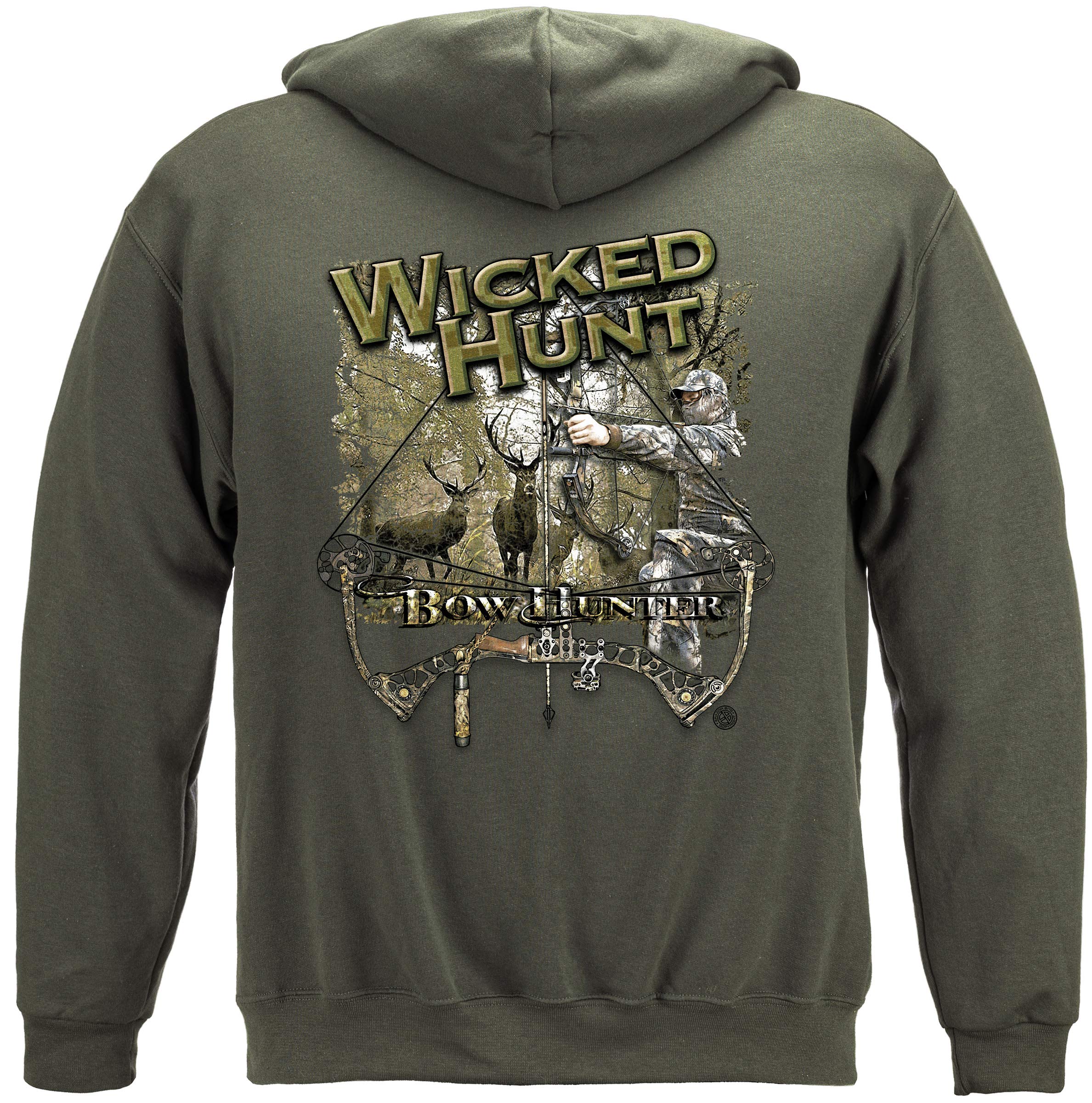 Erazor Bits Hoodies for Hunting - 100% Cotton Camo Sweatshirts & American Outdoor Jackets for Men - Perfect for Wicked Hunts, Camping & Wilderness Adventures