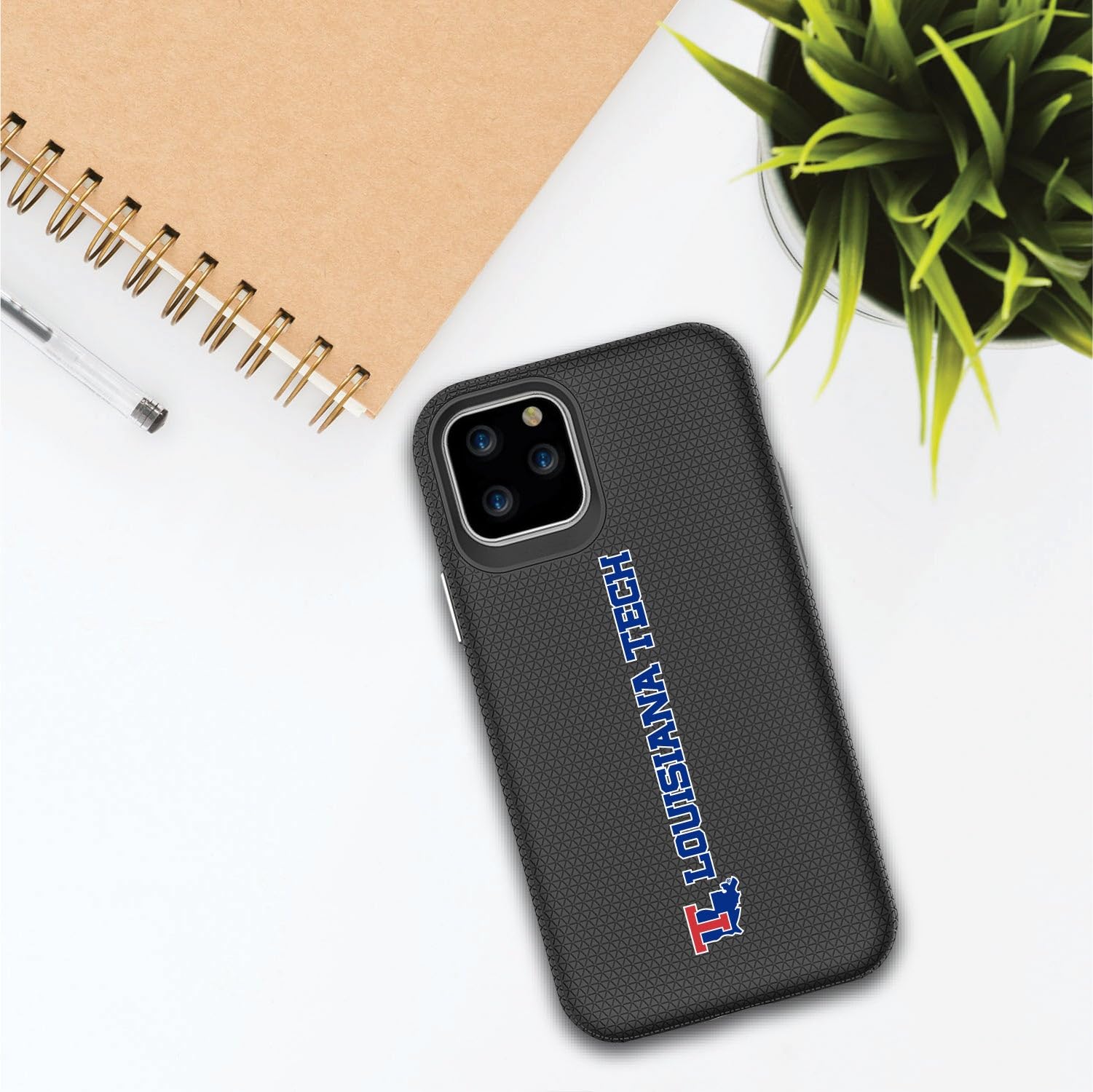 OTM Essentials Durable Tough Shell Phone Case for iPhone 12/12 Pro - Black v2 | Shockproof Protection | Perfect for Outdoor Activities & Daily Use