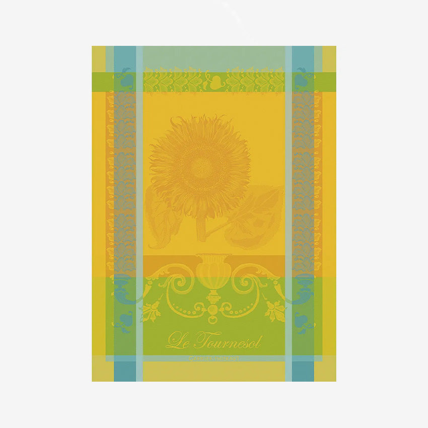 Garnier Thiebaut Le Tournesol Soleil Kitchen Towel - Absorbent & Decorative Dish Towels for Cooking, Baking & Kitchen Decor