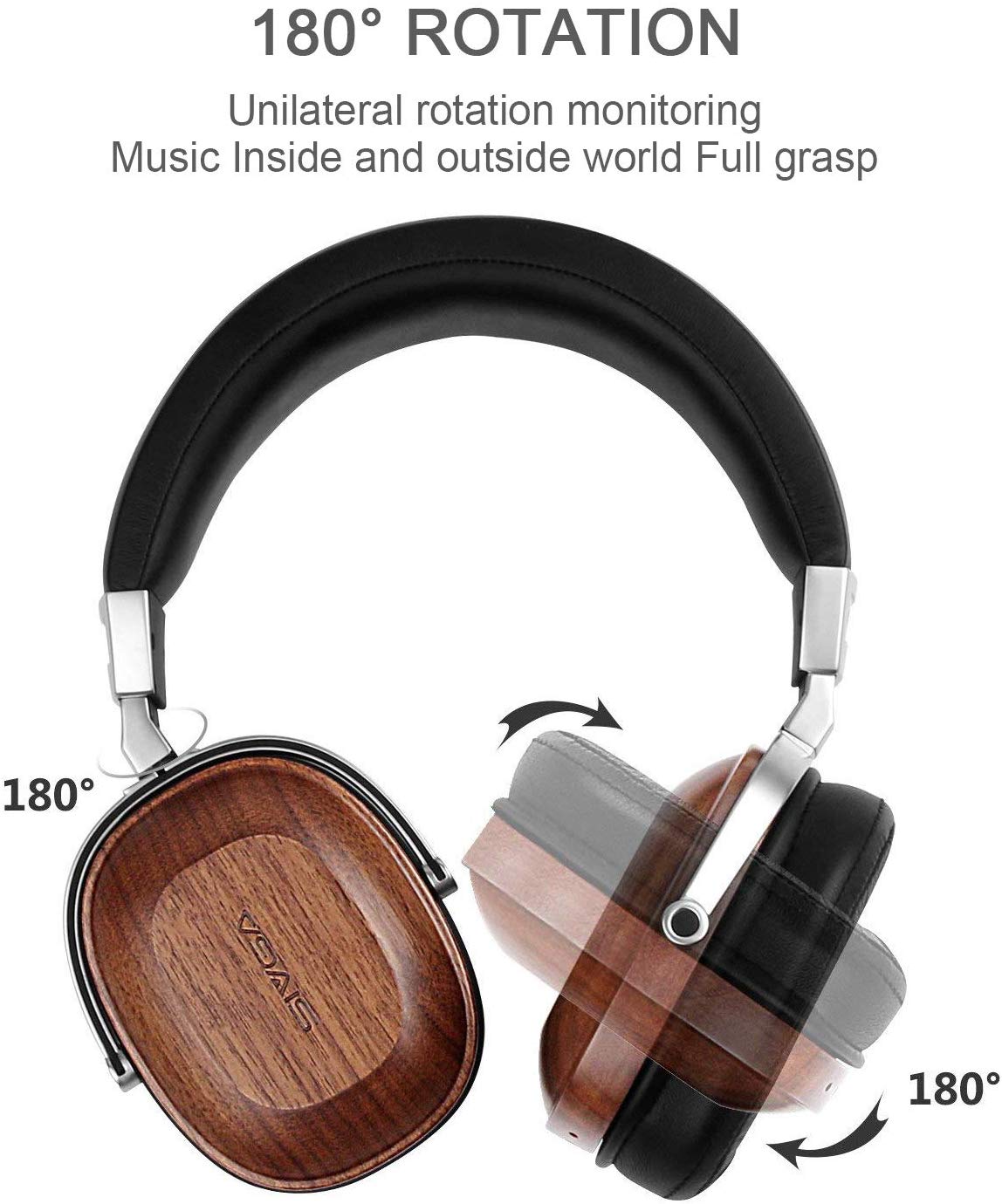 Sivga SV006 Over-Ear Closed-Back Headphones with Microphone - Premium Studio & Gaming Headset for Music, Podcasts & Online Meetings