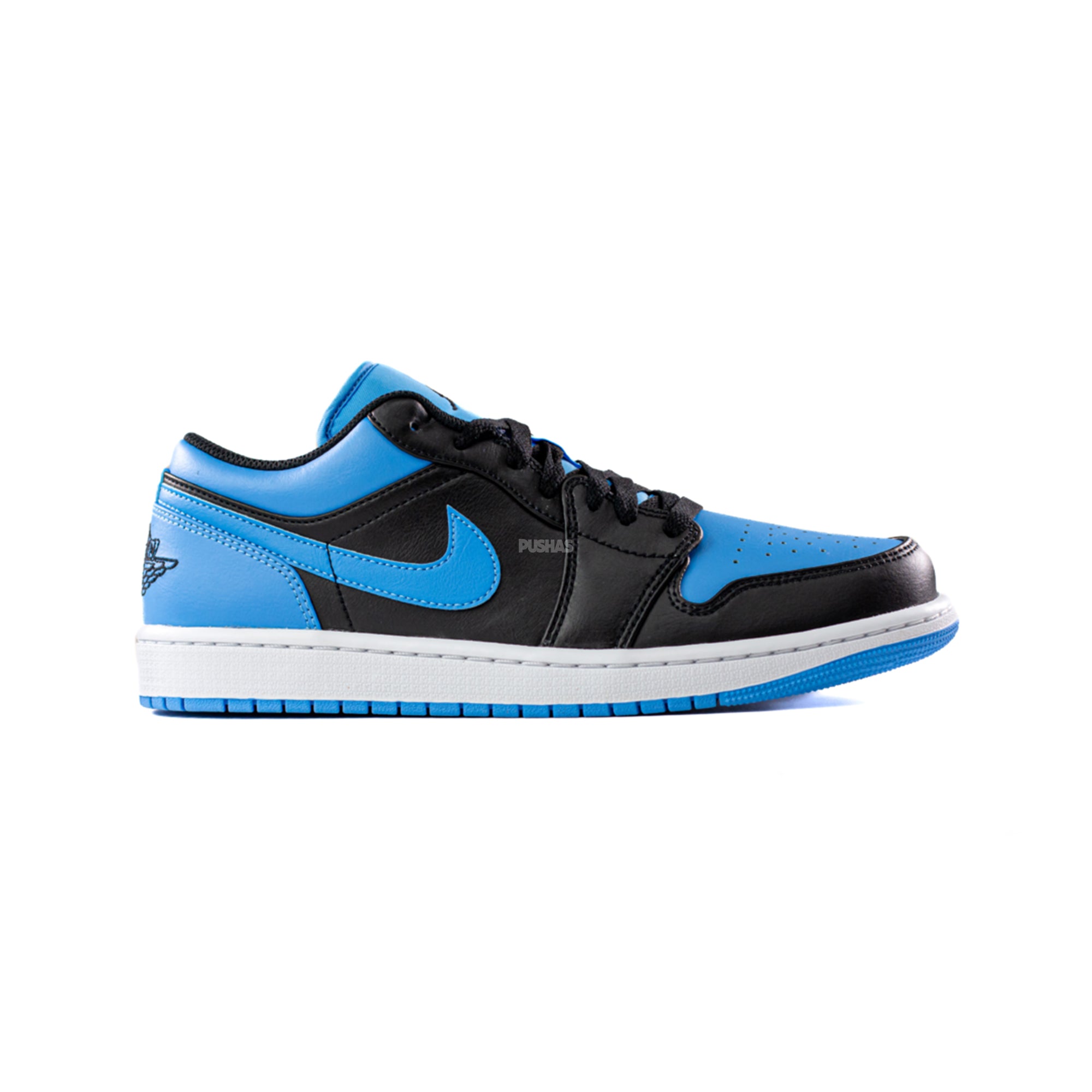 Air Jordan 1 Low 'Black University Blue' Sneakers (2023) - Men's Basketball Shoes for Casual Wear & Street Style
