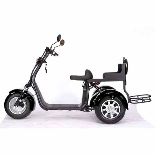 2000W 60V Electric Fat Tire Trike - 3 Wheel Scooter Moped Bike with Golf Rack, Similar to CityCoco Bike CT 3G - Perfect for Commuting, Golf Course Transport & Urban Adventure