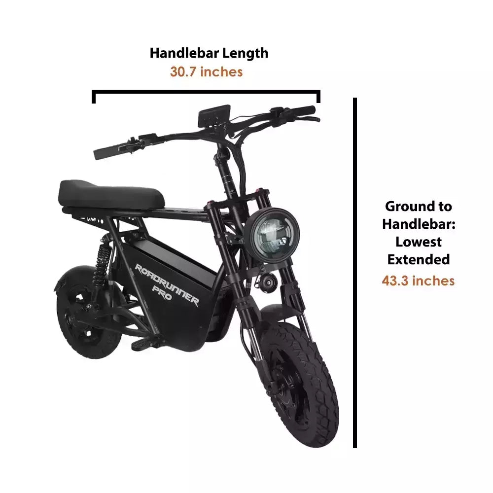 EMOVE RoadRunner Pro Seated Electric Scooter - 500W Motor, 25MPH Speed, 40 Mile Range - Perfect for Commuting & Urban Transportation