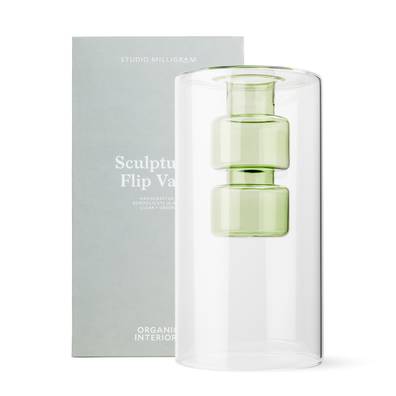 Sculptural Vase by Studio Milligram - Modern Ceramic Home Decor for Living Room, Dining Table & Office Desk