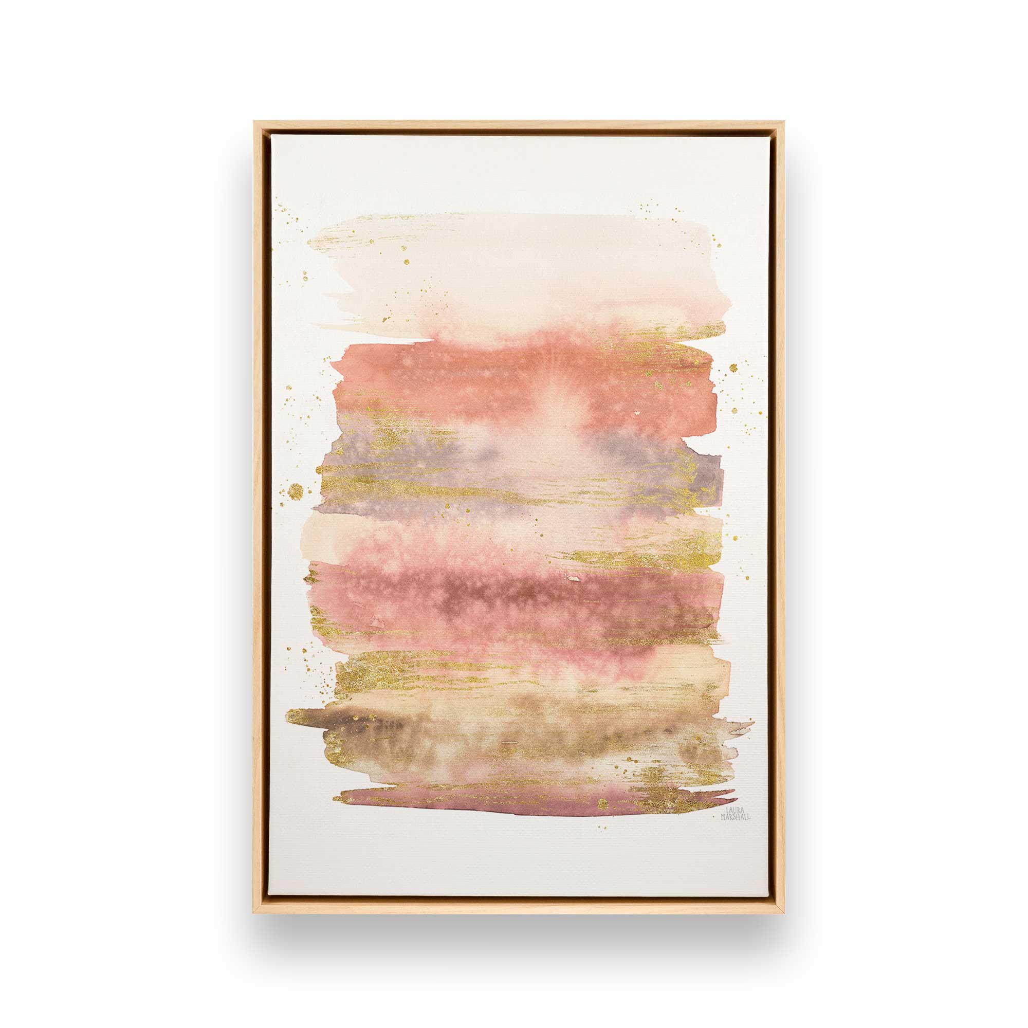 Golden Dawn Canvas Wall Art Set of 2 - Modern Home Decor for Living Room, Bedroom & Office | Framed Printed Paintings for Interior Design