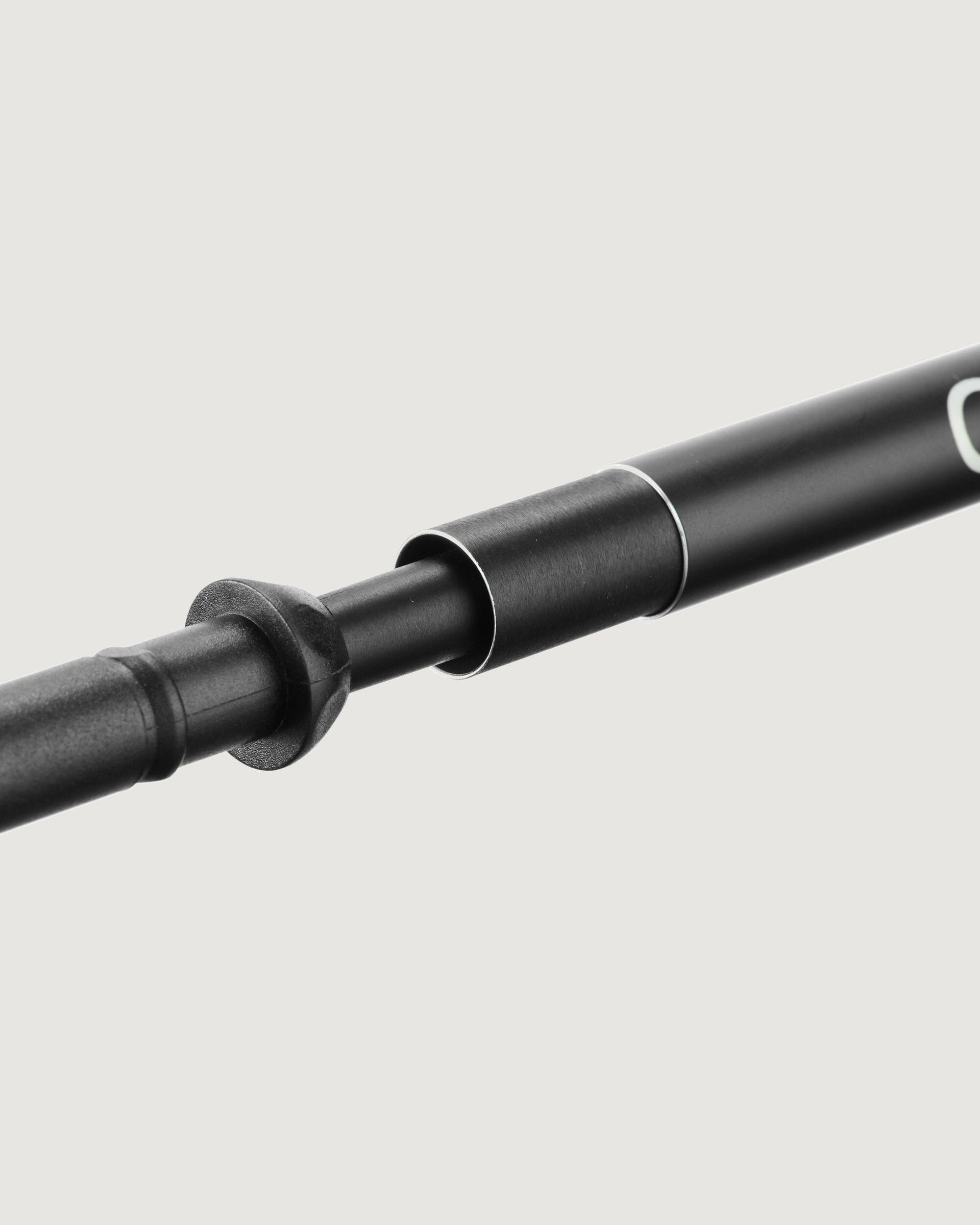 Fizan Compact Trekking Pole - Lightweight Aluminum Hiking Stick for Backpacking & Trail Walking - Black/Green - Perfect for Mountain Climbing & Outdoor Adventures