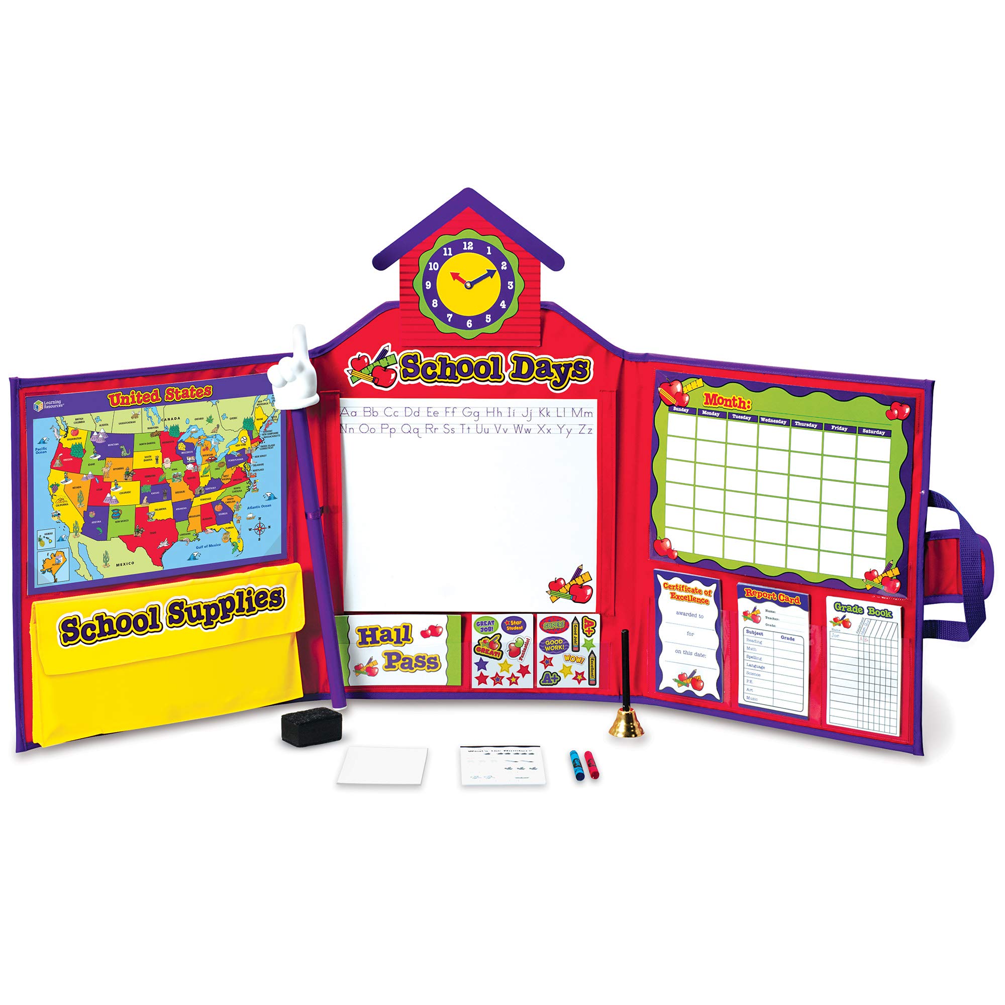 Pretend & Play School Set for Kids - Educational Role Play Toy with Classroom Accessories - Frustration Free Packaging - Perfect for Preschool Learning, Homeschooling & Imaginative Play