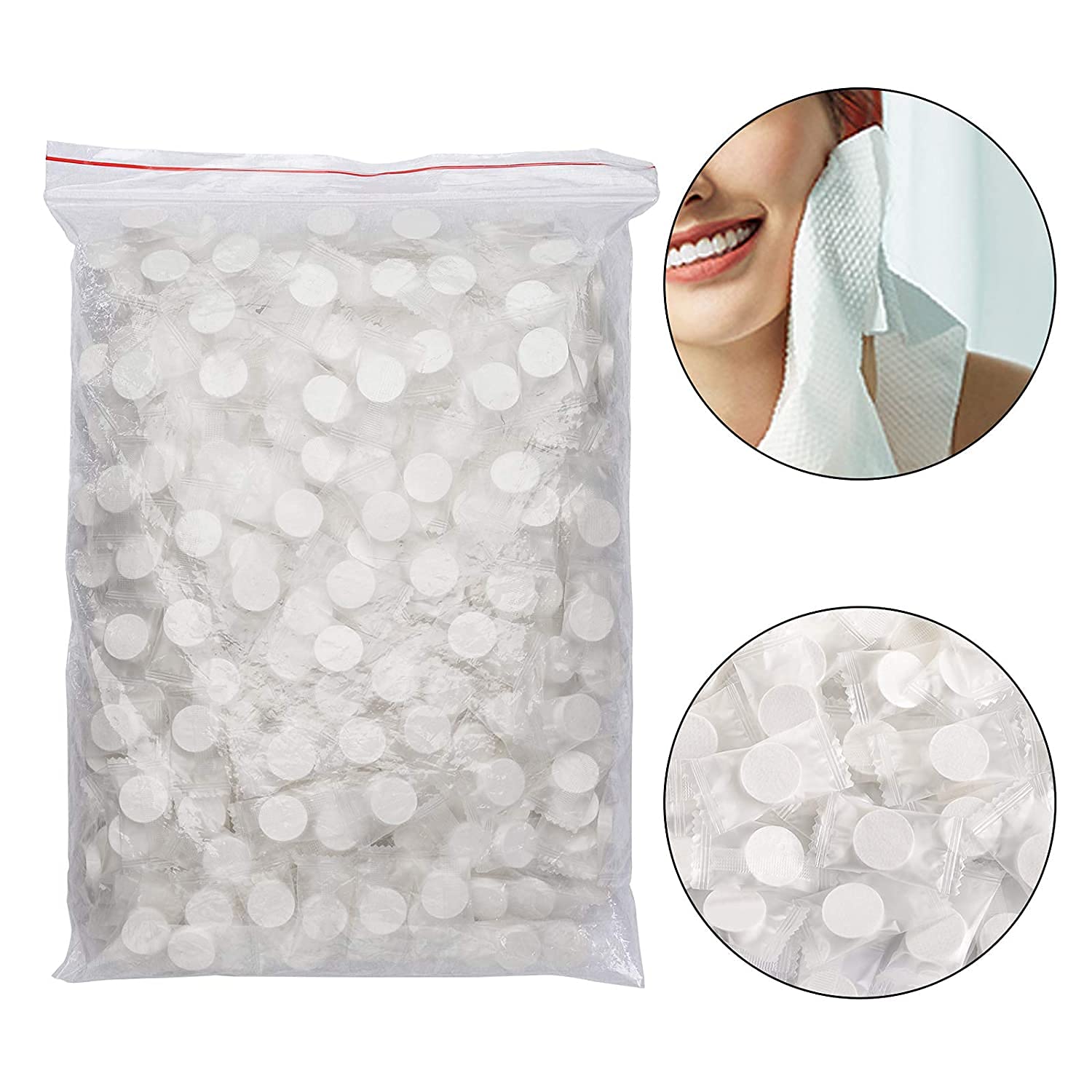 GYANVI Compressed Towels - 50 Pack Disposable & Expandable Mini Towels for Travel, Hiking, Camping, Fishing & Outdoor Sports | Portable Coin Tissues for Gym, Emergency Kits & On-the-Go Use