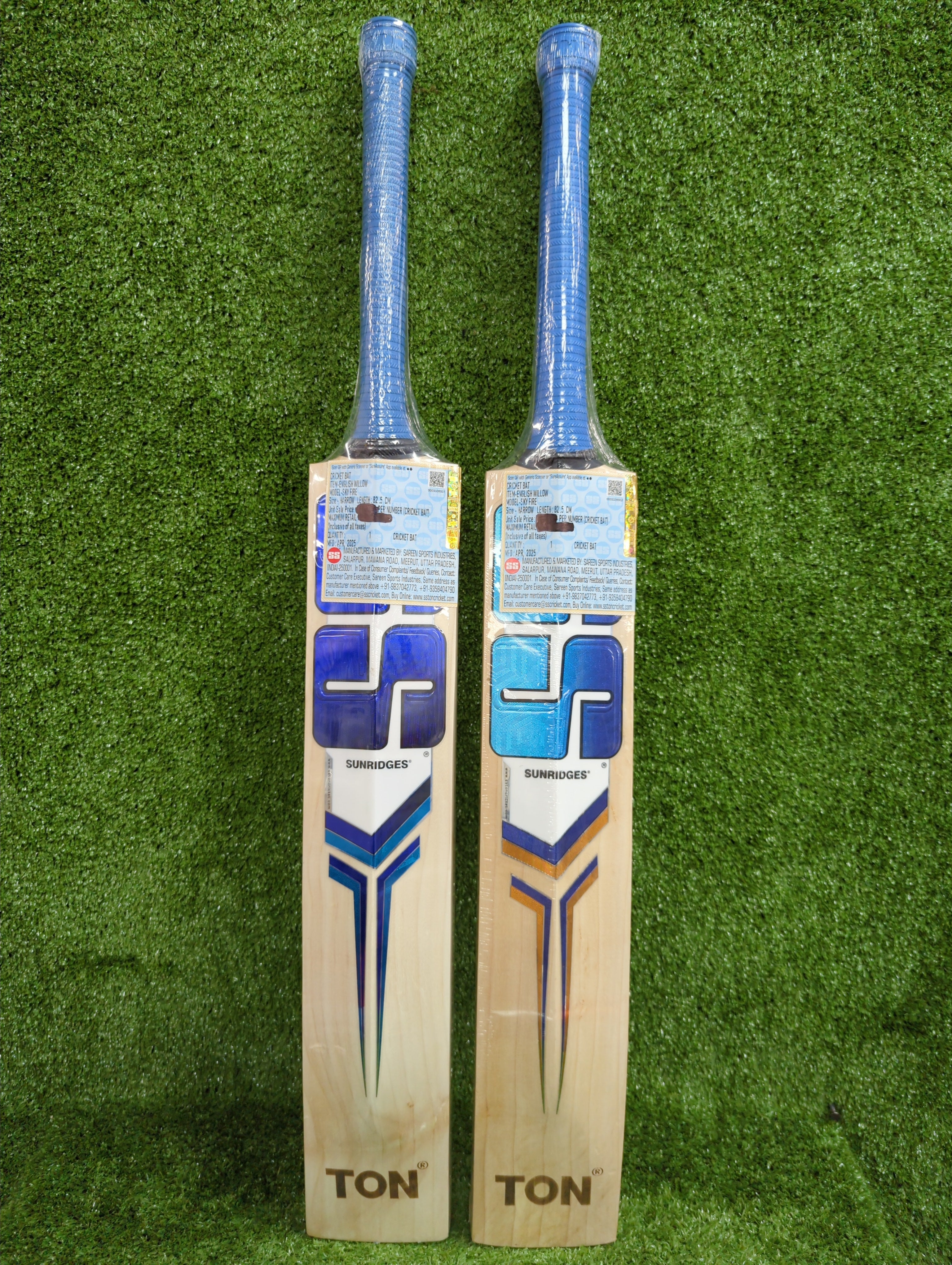 Premium SS Sky Fire Harrow English Willow Cricket Bat - Handcrafted for Power & Performance - Perfect for Professional Matches & Training Sessions