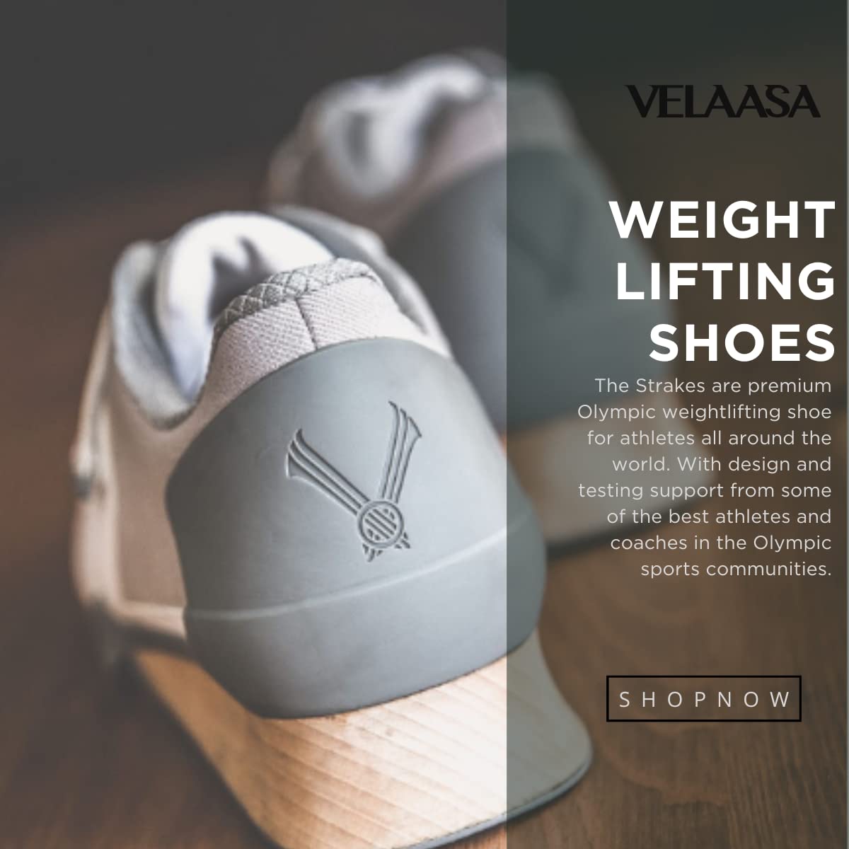 VELAASA Strake Olympic Weightlifting Shoes for Men & Women - Powerlifting, Cross Training & Squat Shoes - Premium Lifting Gear for Gym, Weight Training & Competition