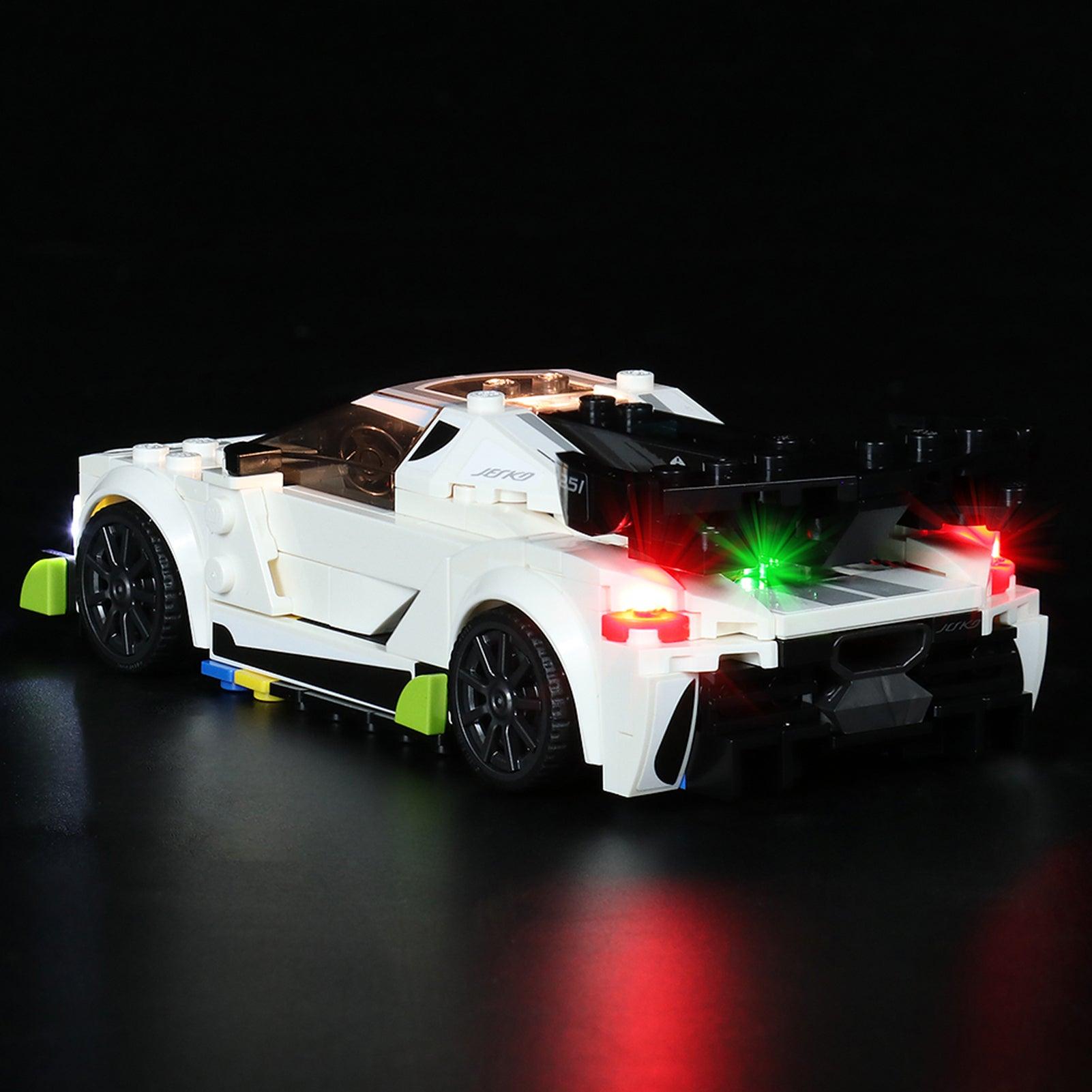 Best Light Kit for Lego Speed Champions Koenigsegg 76900 - Enhance Your Model Car with Realistic LED Lighting for Display & Nighttime Play