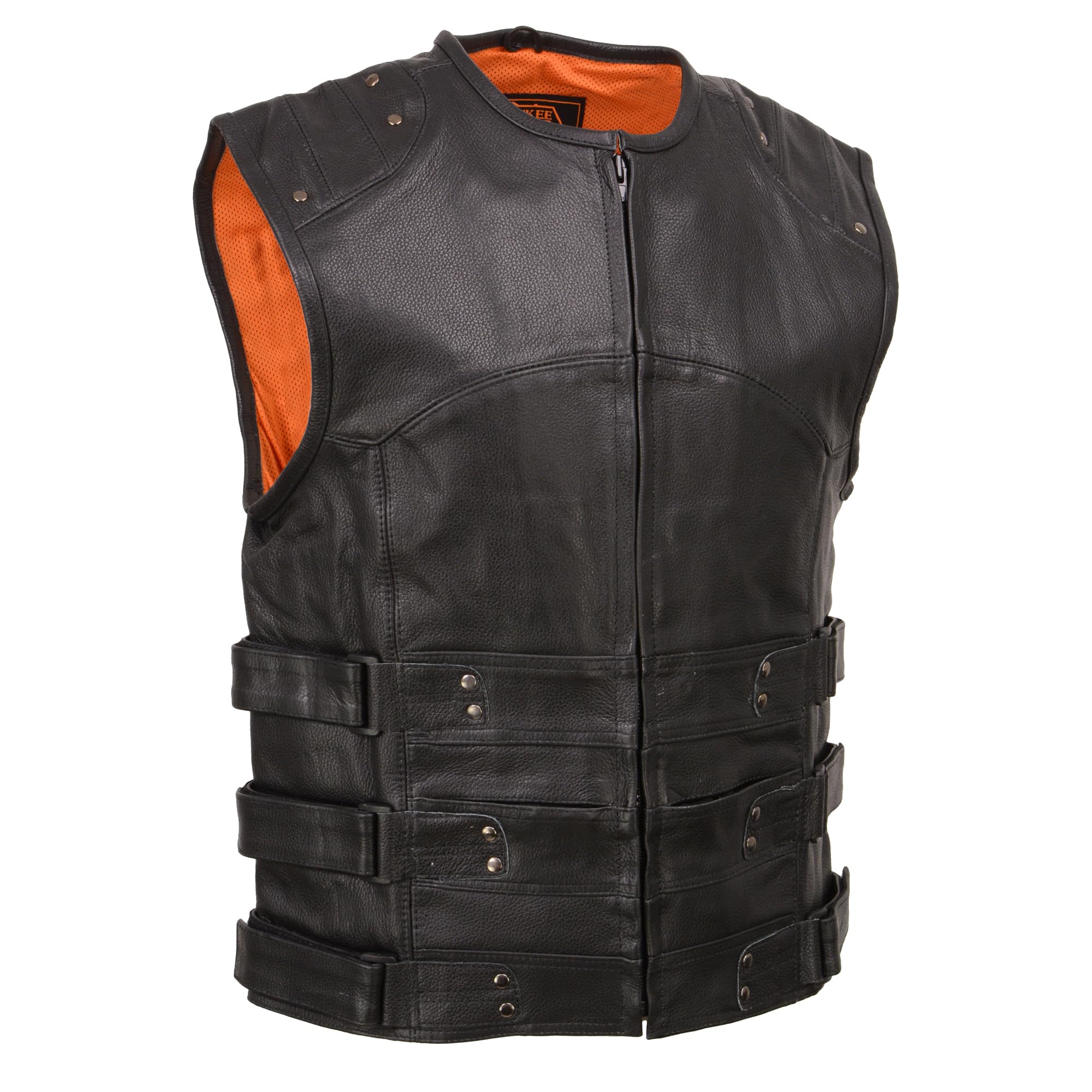 Milwaukee Leather MLM3530 SWAT Style Biker Vest for Men - Durable Motorcycle Riding Gear for Harley & Cruiser Bikers - Perfect for Road Trips & Bike Rallies