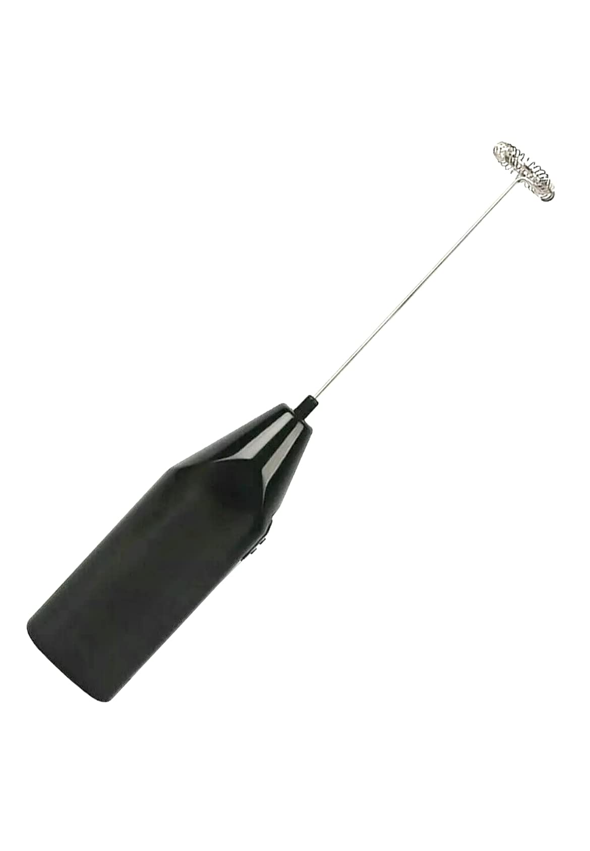 **Black Electric Milk Frother Handheld Whisk - Battery Operated Stainless Steel Foam Maker for Coffee, Lattes, Cappuccino, Matcha & Hot Chocolate - Perfect for Home, Office & Travel (Adek 111)**