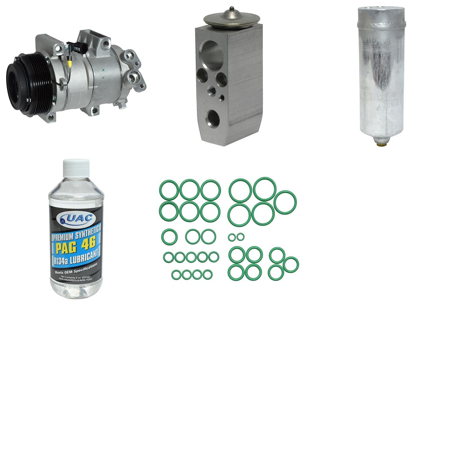 High-Quality HVAC A/C Compressor Replacement Kit - Compatible with Multiple Car Models - Perfect for AC System Repairs & Maintenance