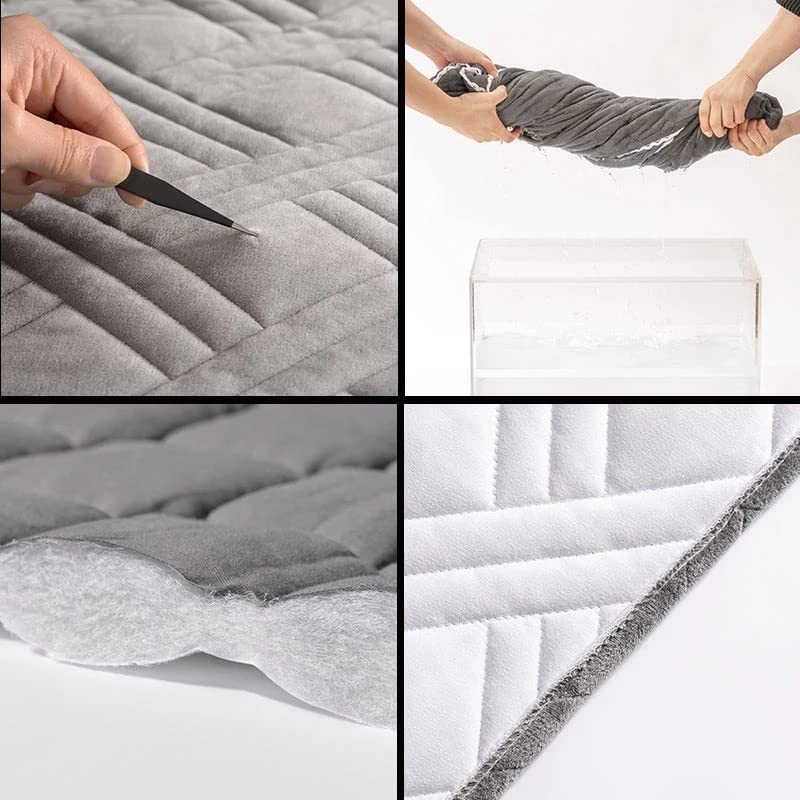 Velvet Headboard Cover for Queen, King & Twin Size - Soft Dustproof Slipcover in Pink, Black & Silver Grey - 360° Protection for Bed Headboard & Backrest - Perfect for Bedroom Decor & Dust Protection