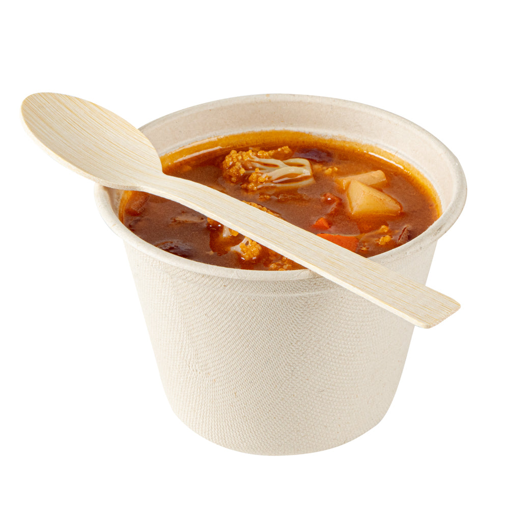 Eco-Friendly Bamboo Disposable Spoons - 100 Count, 7
