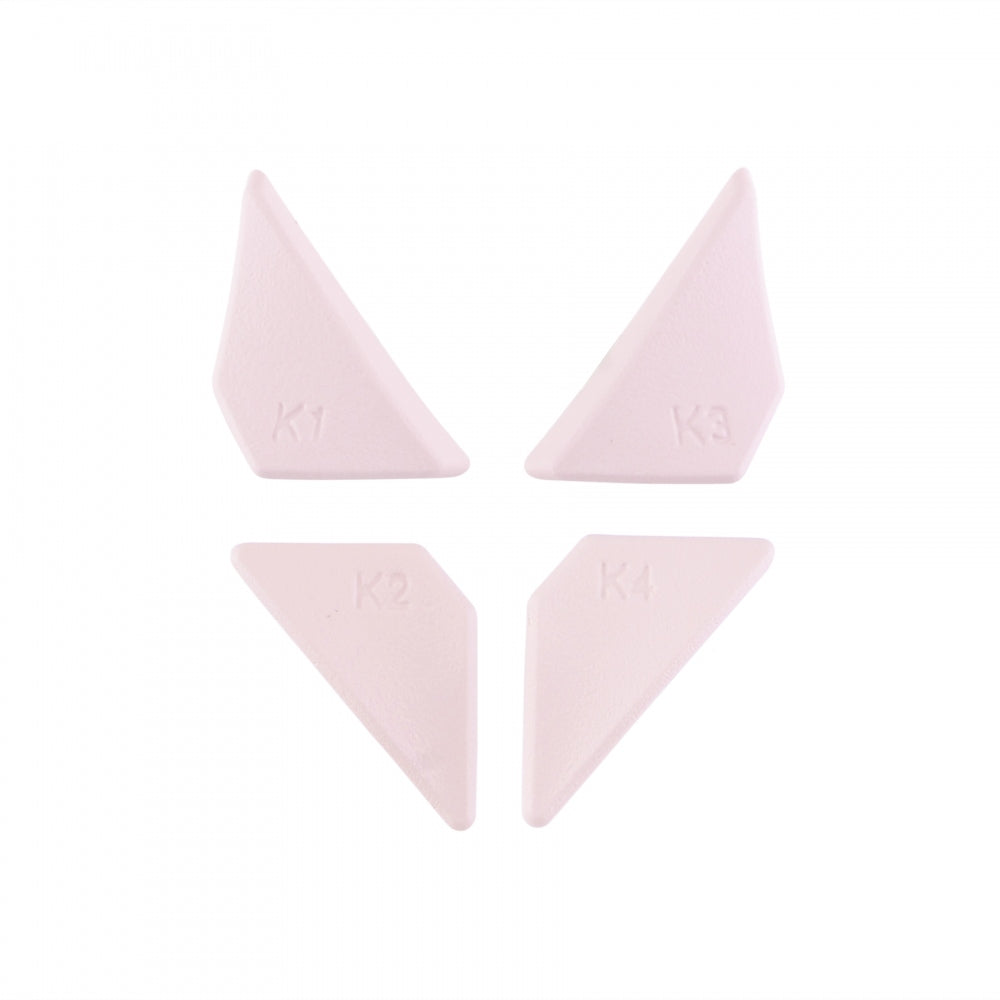 eXtremeRate Ergonomic Back Button Paddles for PS4 Controller - Remap Kit with Cherry Blossom Pink Design | Improve Gaming Performance for FPS, Racing & Action Games