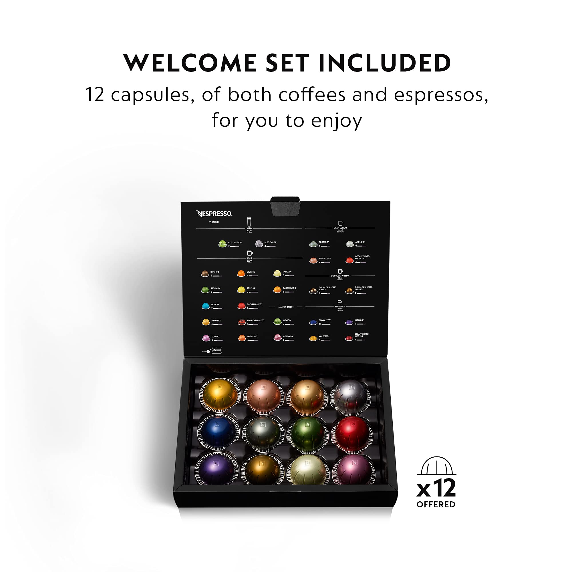 Nespresso Vertuo Coffee and Espresso Maker Machine - Matte Black & Rose Gold | Single-Serve Pod Brewer for Home, Office & Gifts | Perfect for Morning Coffee & Afternoon Espresso Breaks