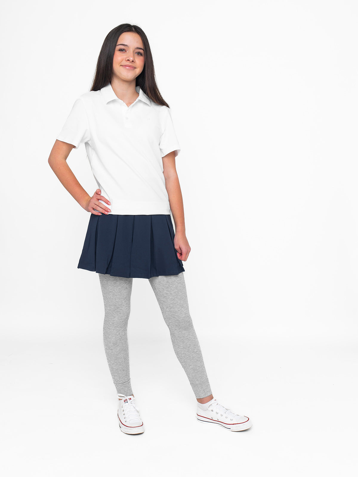 Women's Basic Skort in Navy Blue - Comfortable & Stylish for Running, Tennis & Casual Wear