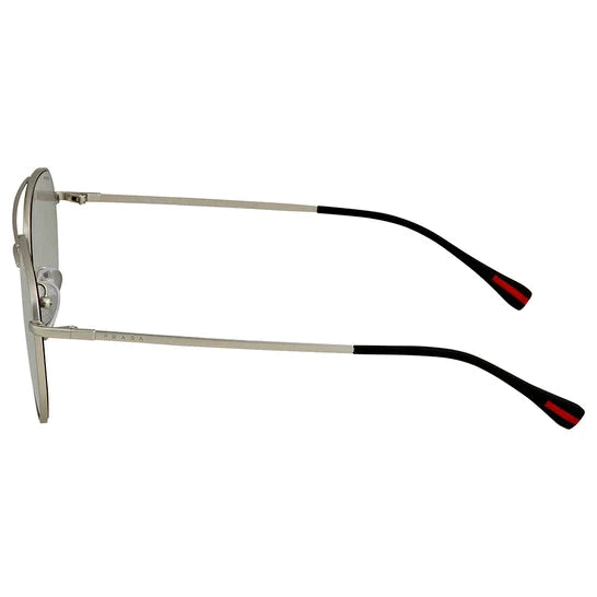 Prada PS56SS 1AP2B0 Silver/Silver Mirror Sunglasses - Luxury Designer Shades for Women & Men, UV Protection, Fashionable for Beach, Driving & Outdoor Activities