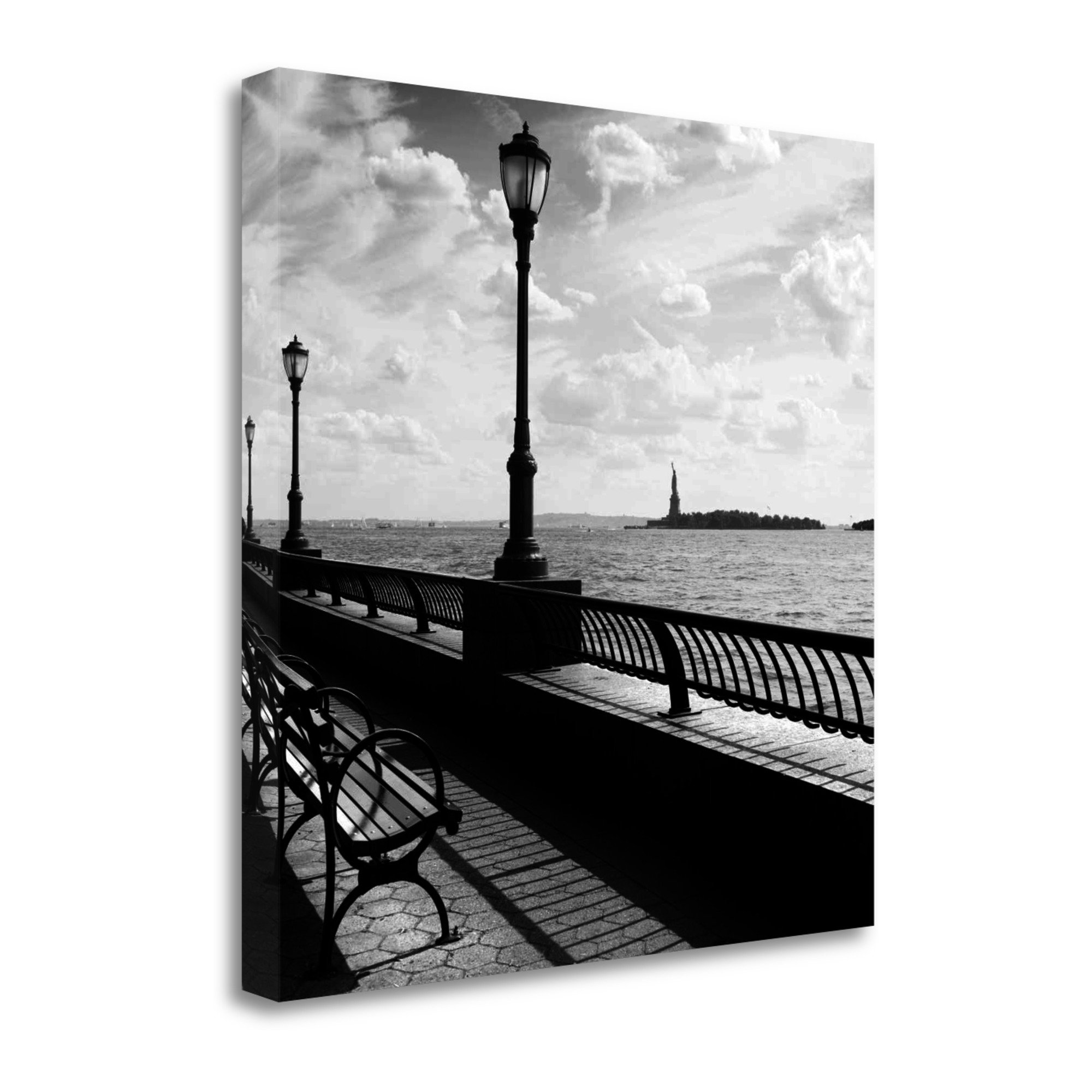 Liberty Bench by Jordan Craig - Premium Giclee Art Print on Gallery Wrapped Canvas, Framed & Ready to Hang - Perfect for Living Room, Bedroom or Office Wall Decor