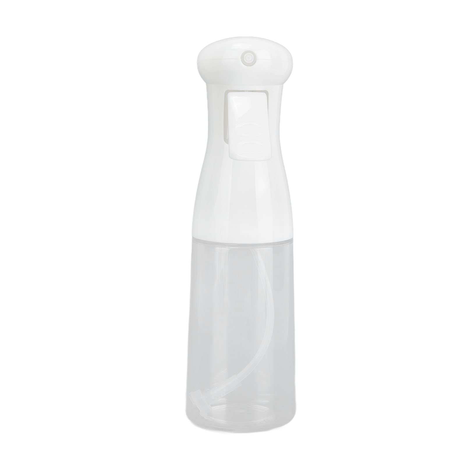 200ml Oil Spray Bottle - Food Grade PP PET Olive Oil Sprayer with Ergonomic Handle for Uniform Spraying - Perfect for Cooking, Baking, Salad Dressing & Kitchen Use (White)