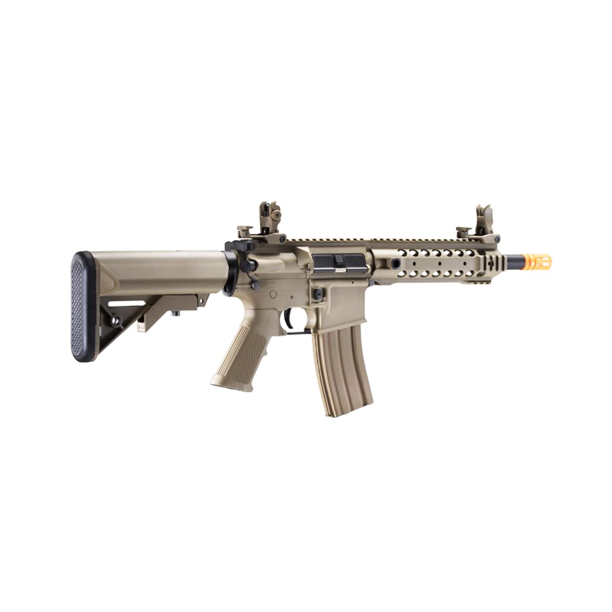 Lancer Tactical Gen 2 CQB 350 FPS Airsoft M4 AEG Rifle - High Performance Nylon Polymer AEG with 1000 Rounds 0.20g BBs, 1600mAh NiMH Battery & Wall Charger - Perfect for Airsoft Battles, Training & Tactical Games