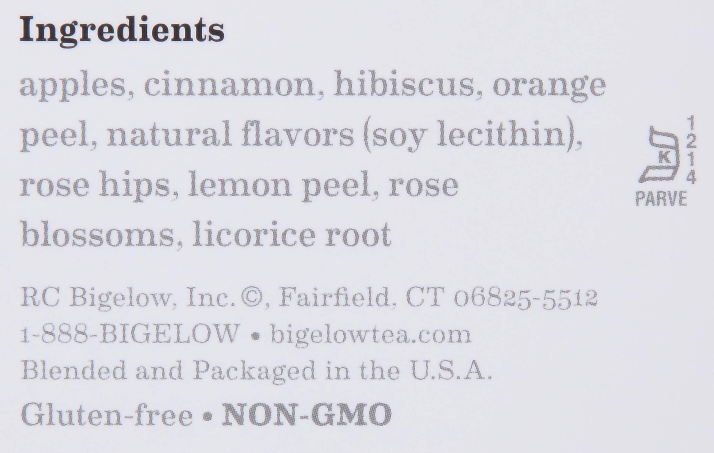 Bigelow Cinnamon Apple Hibiscus Herbal Tea Bags - 28 Count (Pack of 6) | All Natural Non-GMO Caffeine-Free Tea | Perfect for Relaxation, Afternoon Tea & Gift Giving